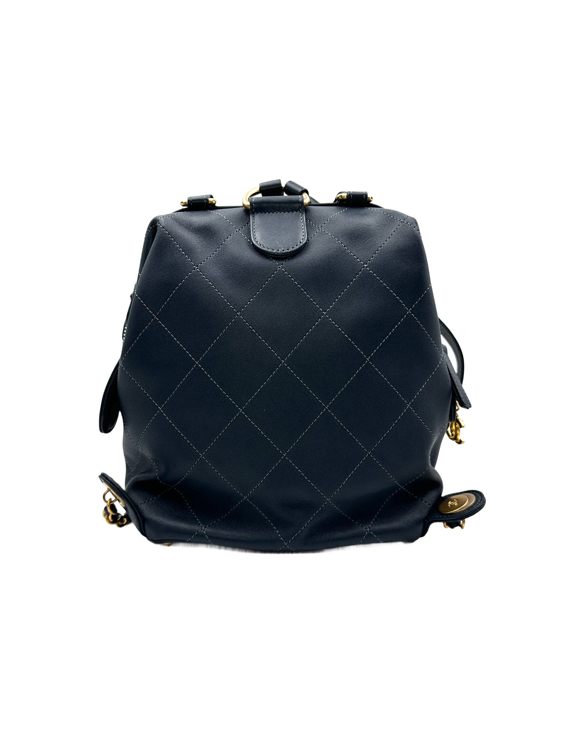 Chanel Tweed and Leather Backpack(26***13) CC1011
