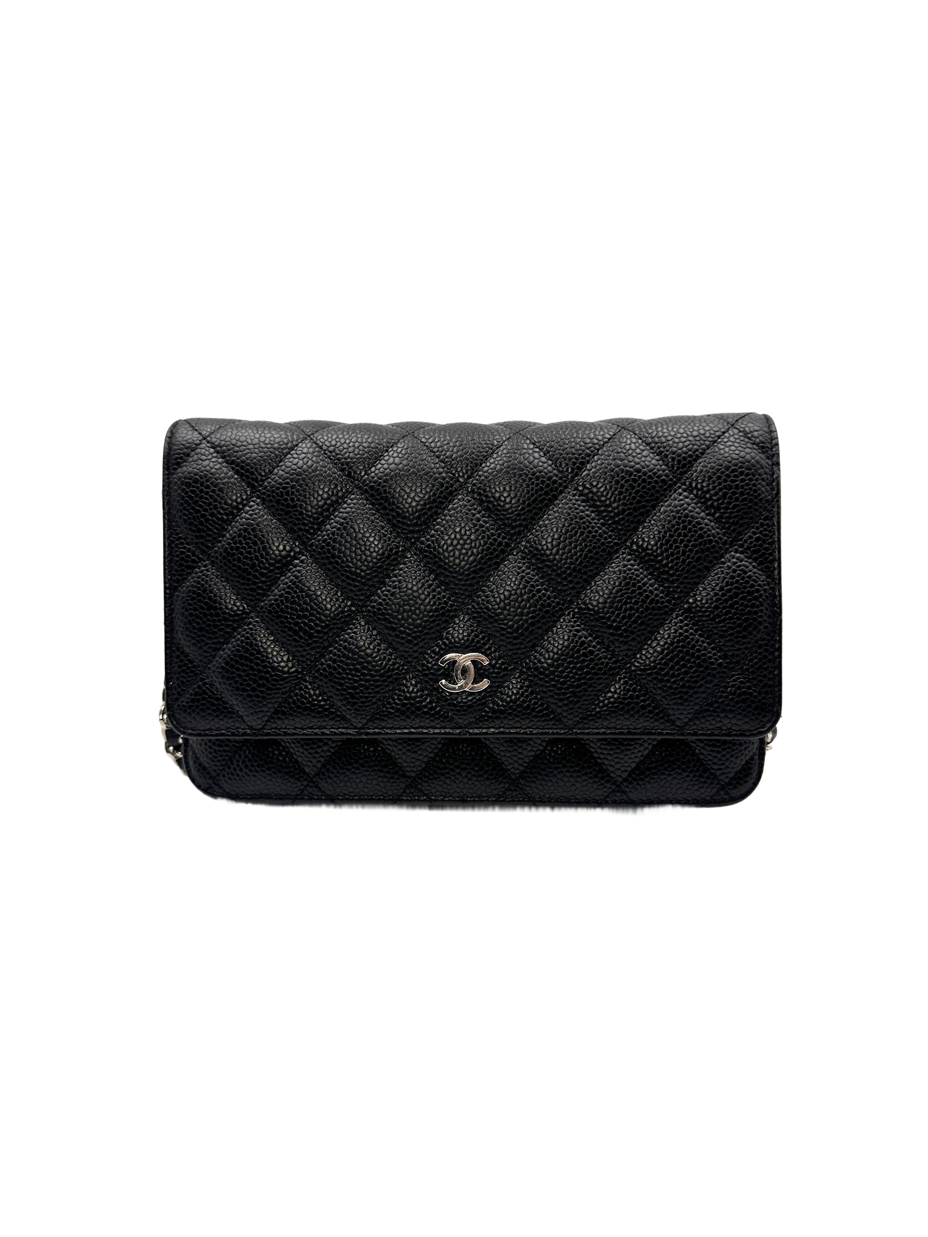 Chanel Caviar Leather Black WOC Bag(28***30) CC1017