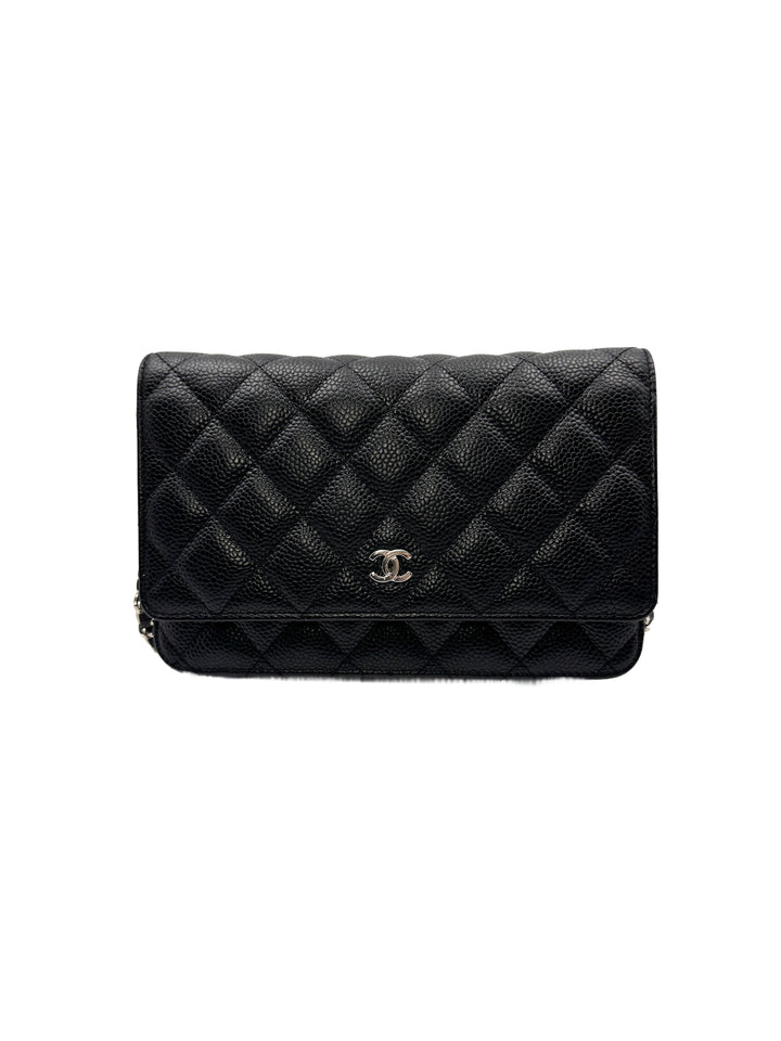 Chanel Caviar Leather Black WOC Bag(28***30) CC1017