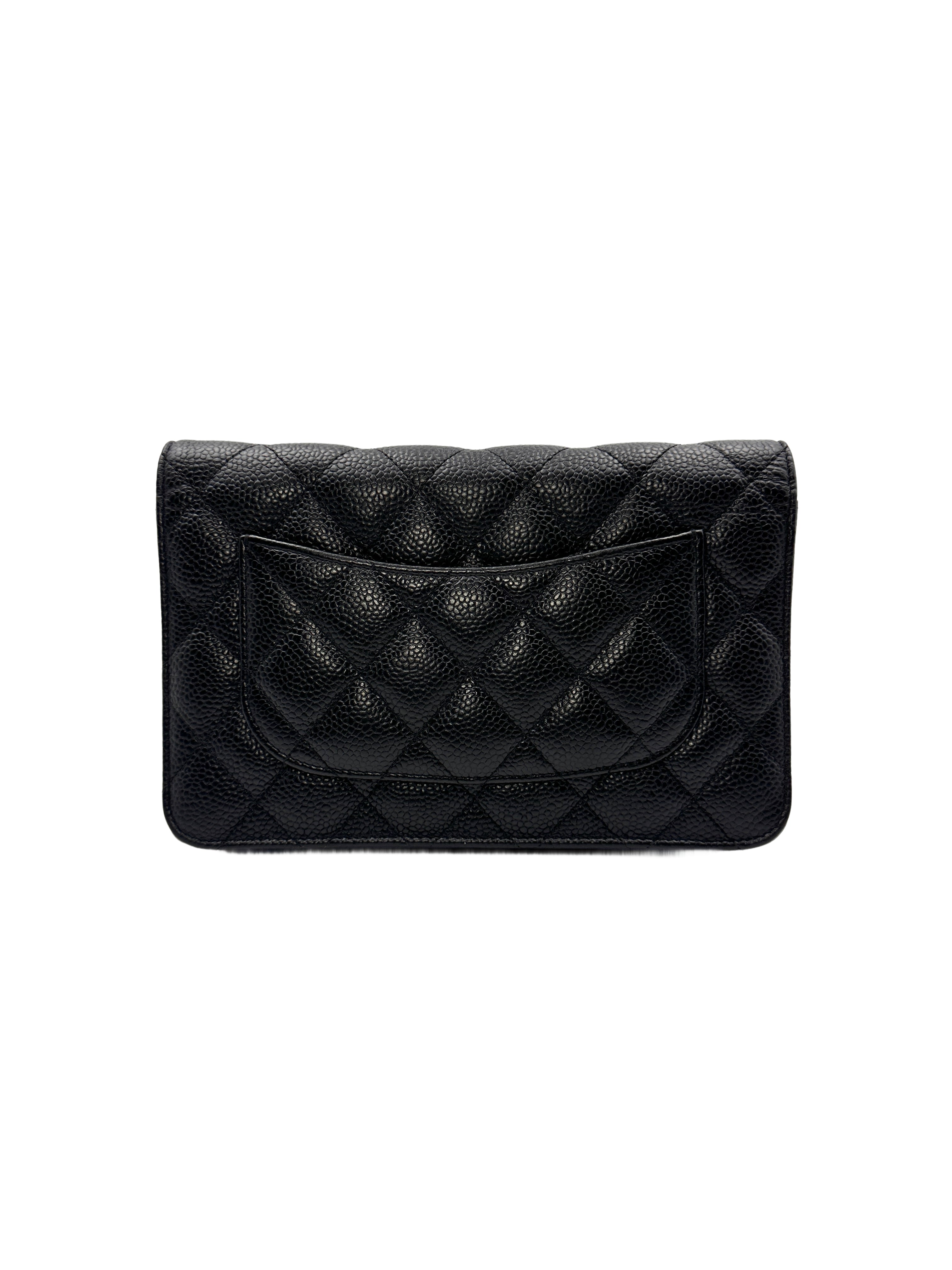 Chanel Caviar Leather Black WOC Bag(28***30) CC1017