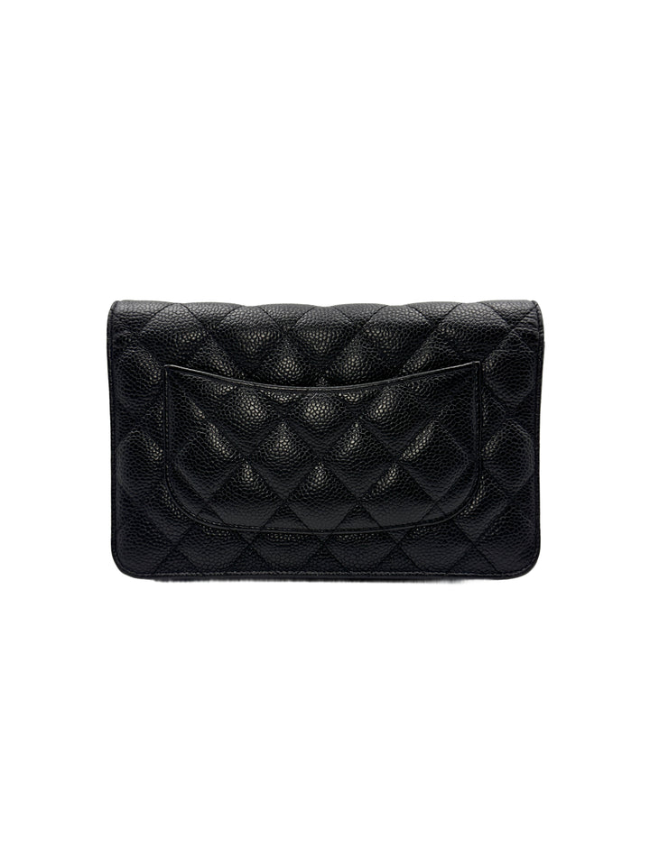 Chanel Caviar Leather Black WOC Bag(28***30) CC1017