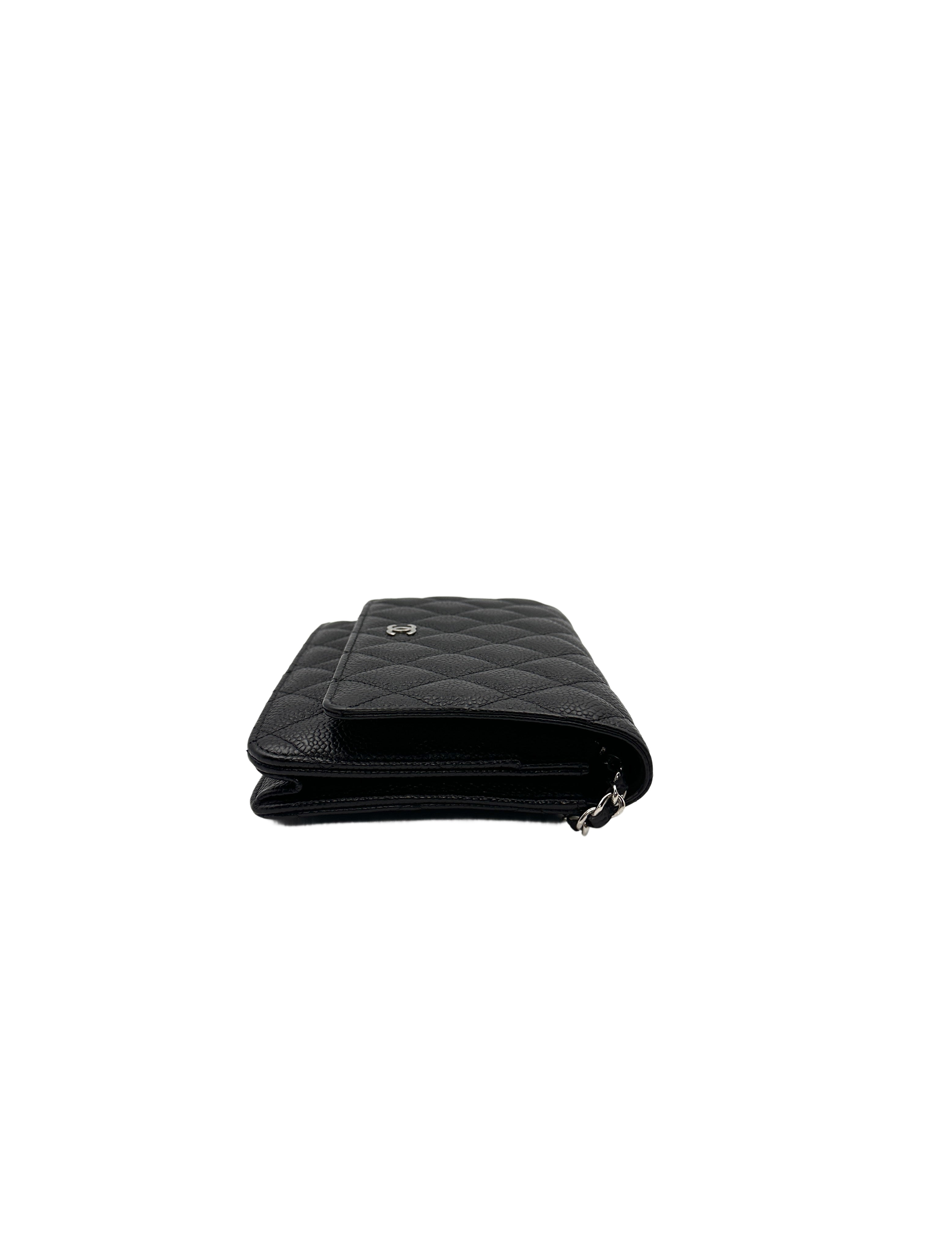 Chanel Caviar Leather Black WOC Bag(28***30) CC1017