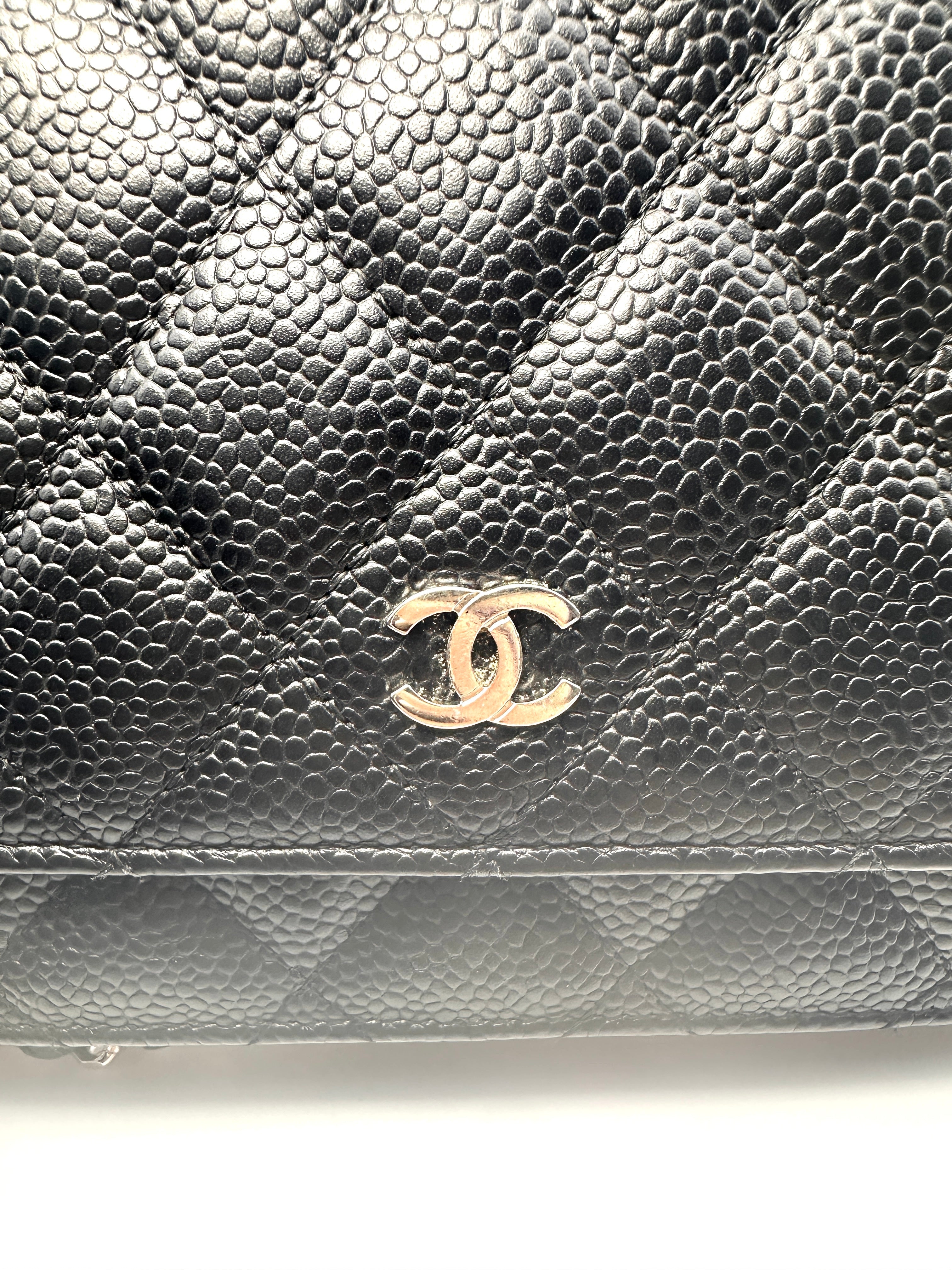 Chanel Caviar Leather Black WOC Bag(28***30) CC1017