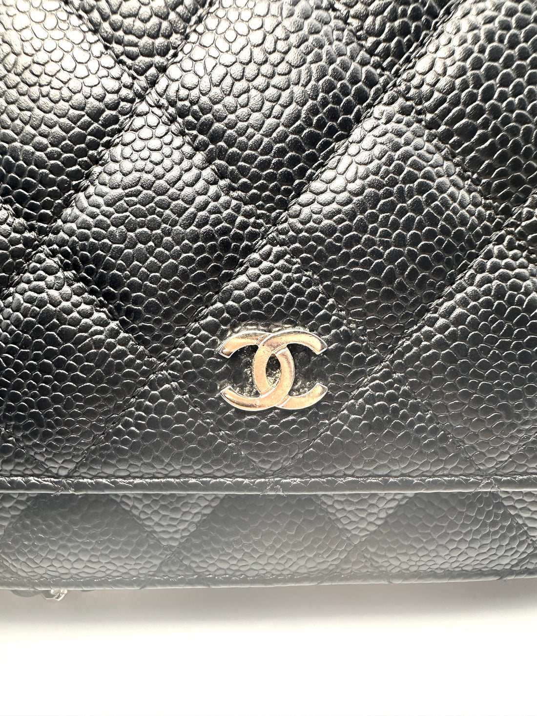 Chanel Caviar Leather Black WOC Bag(28***30) CC1017