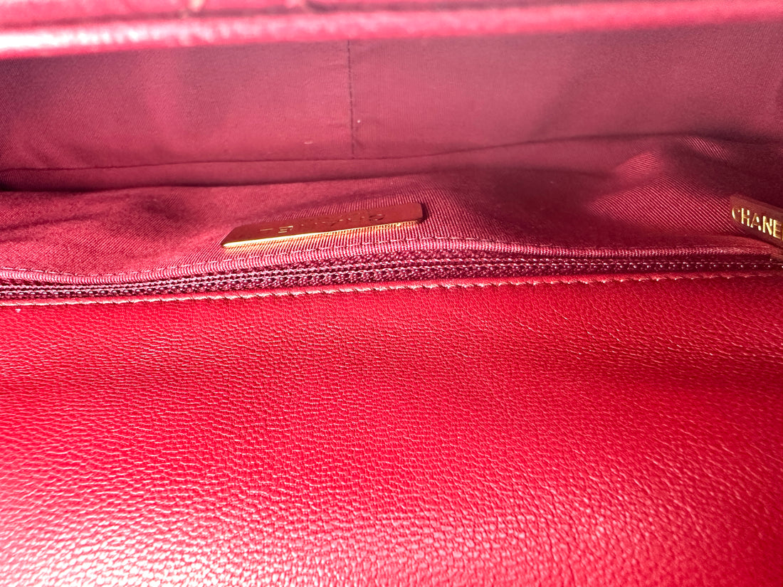 Chanel Medium 19 Flap Bag Red(30***18) CC1016