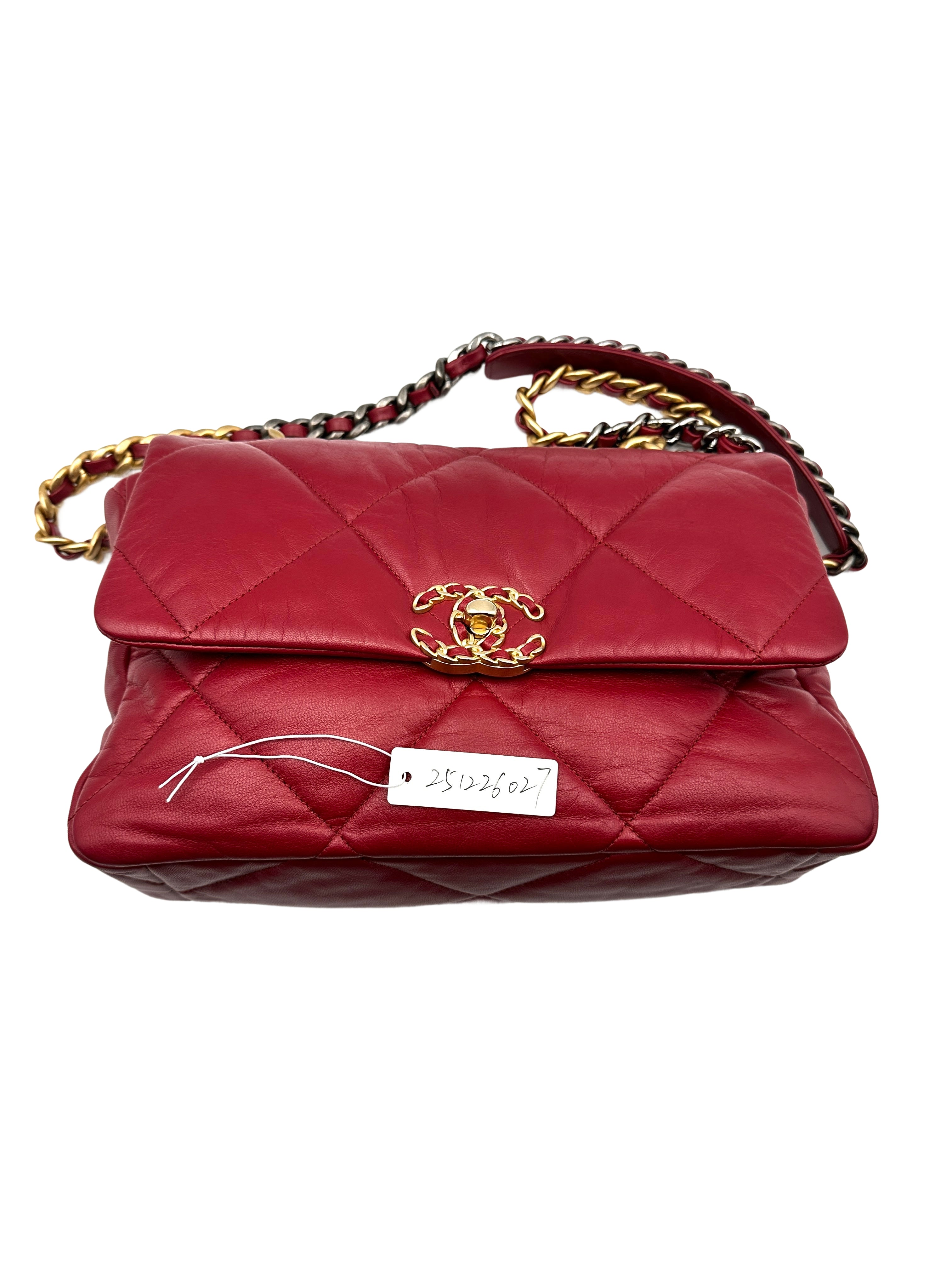 Chanel Medium 19 Flap Bag Red(30***18) CC1016