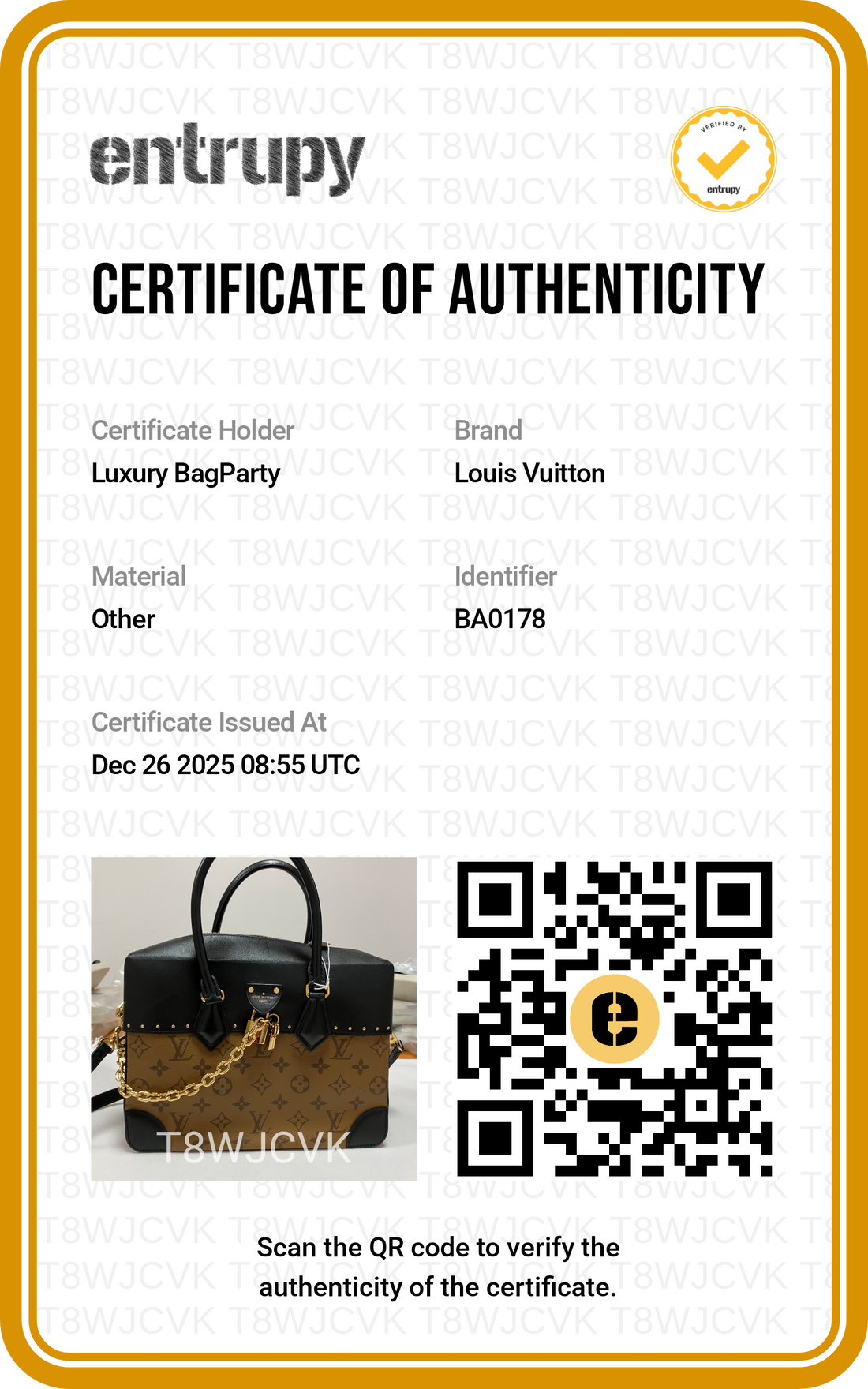 Louis Vuitton City Malle MM Monogram Reverse Canvas Handbag/Crossbody Bag  LV1448