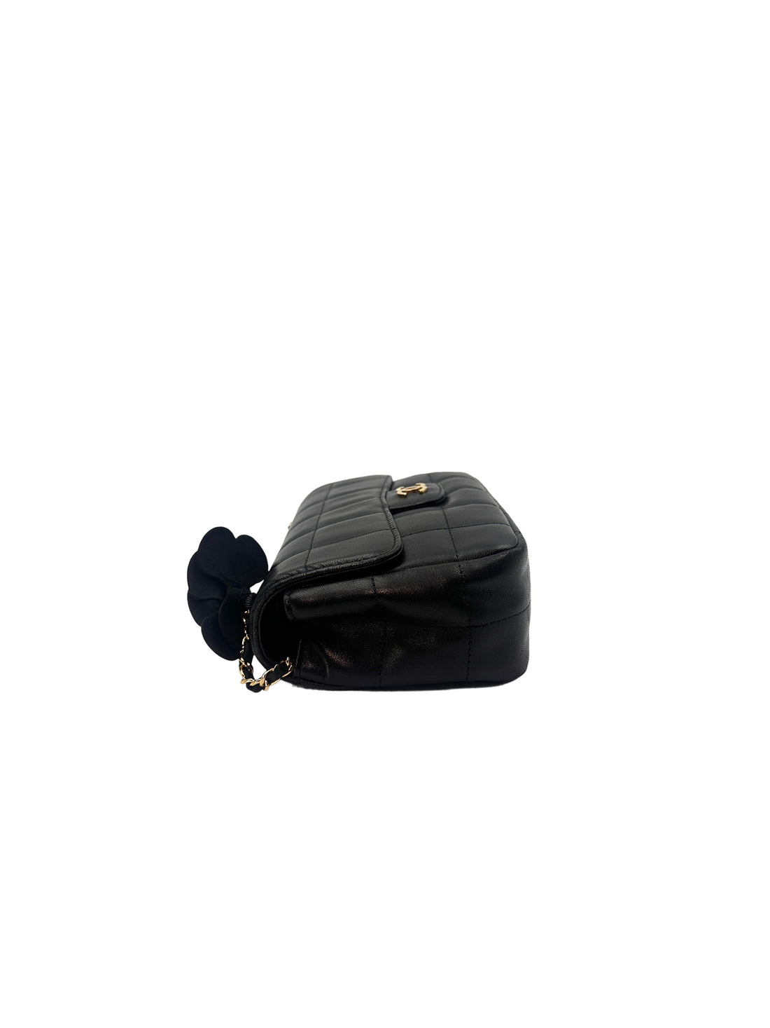 Chanel Chocolate Bar  Camellia Mini Flap Bag(13***84) CC1030