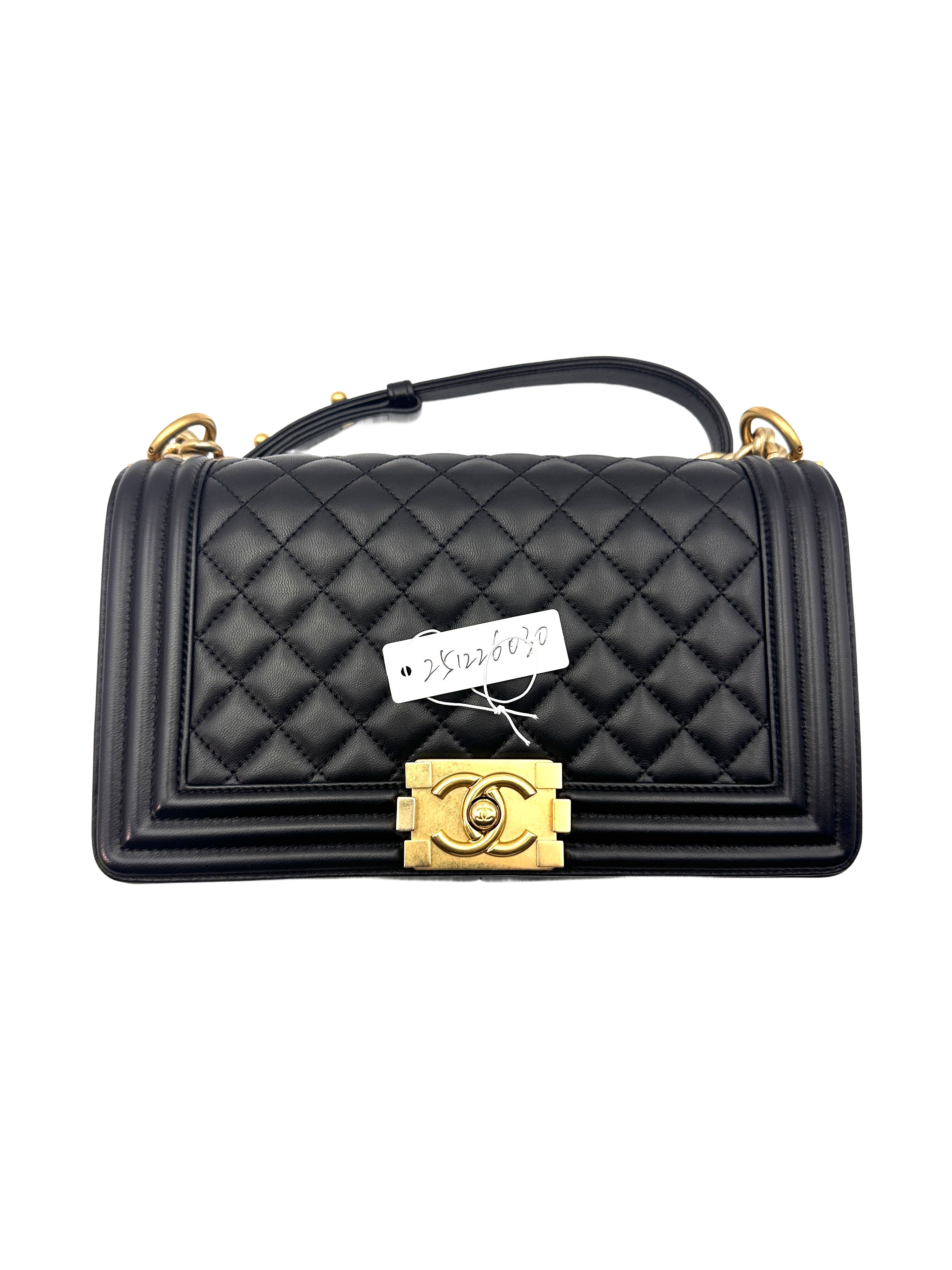 Chanel LeBoy Black Lambskin Bag (21***41) CC1032
