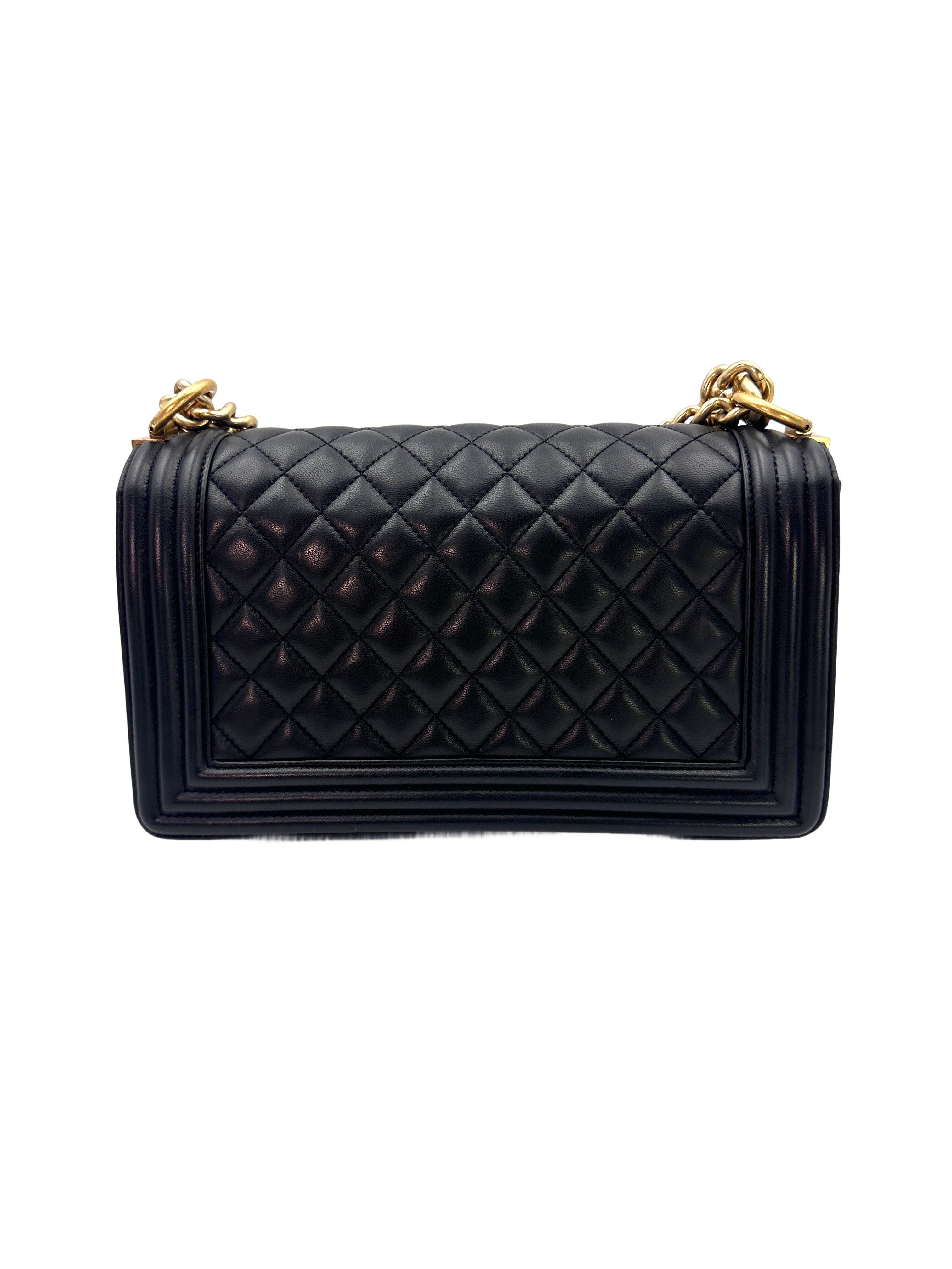 Chanel LeBoy Black Lambskin Bag (21***41) CC1032