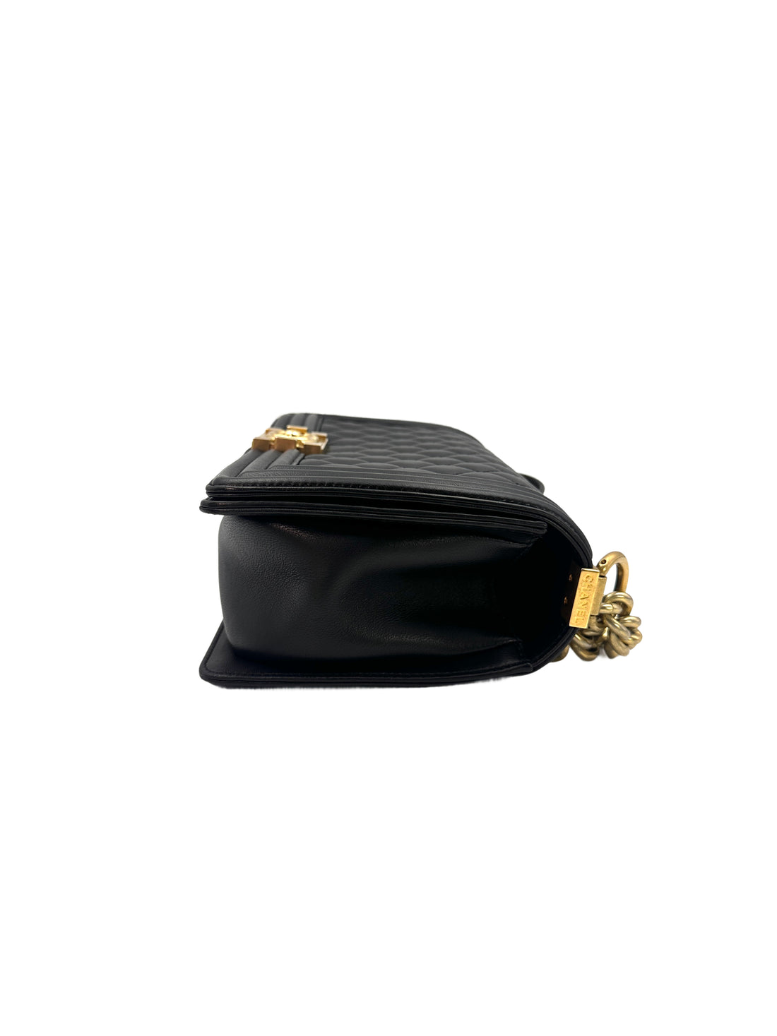 Chanel LeBoy Black Lambskin Bag (21***41) CC1032