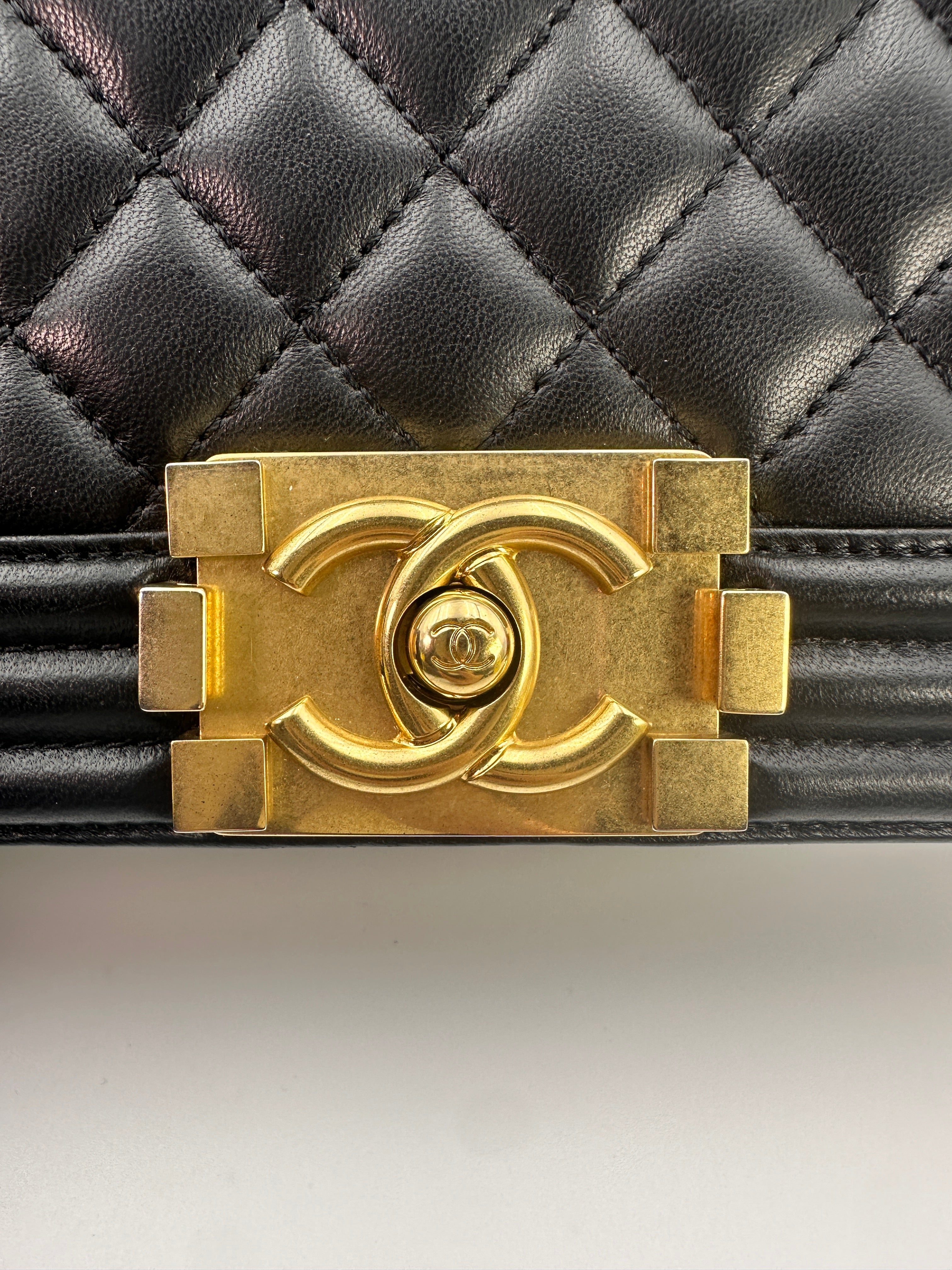 Chanel LeBoy Black Lambskin Bag (21***41) CC1032