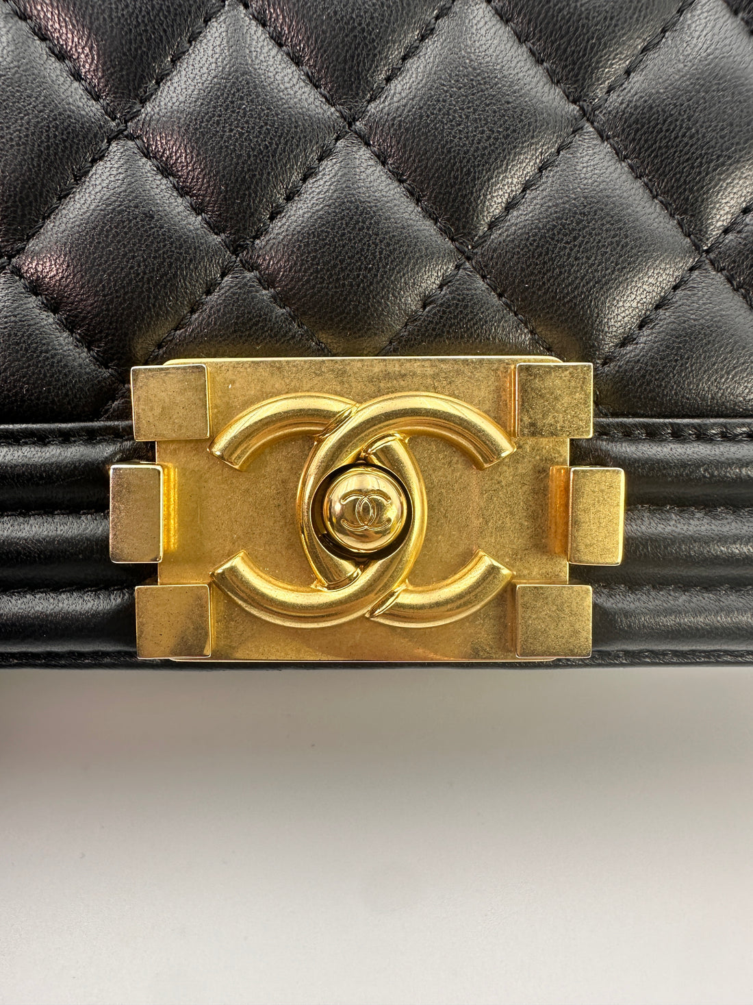 Chanel LeBoy Black Lambskin Bag (21***41) CC1032