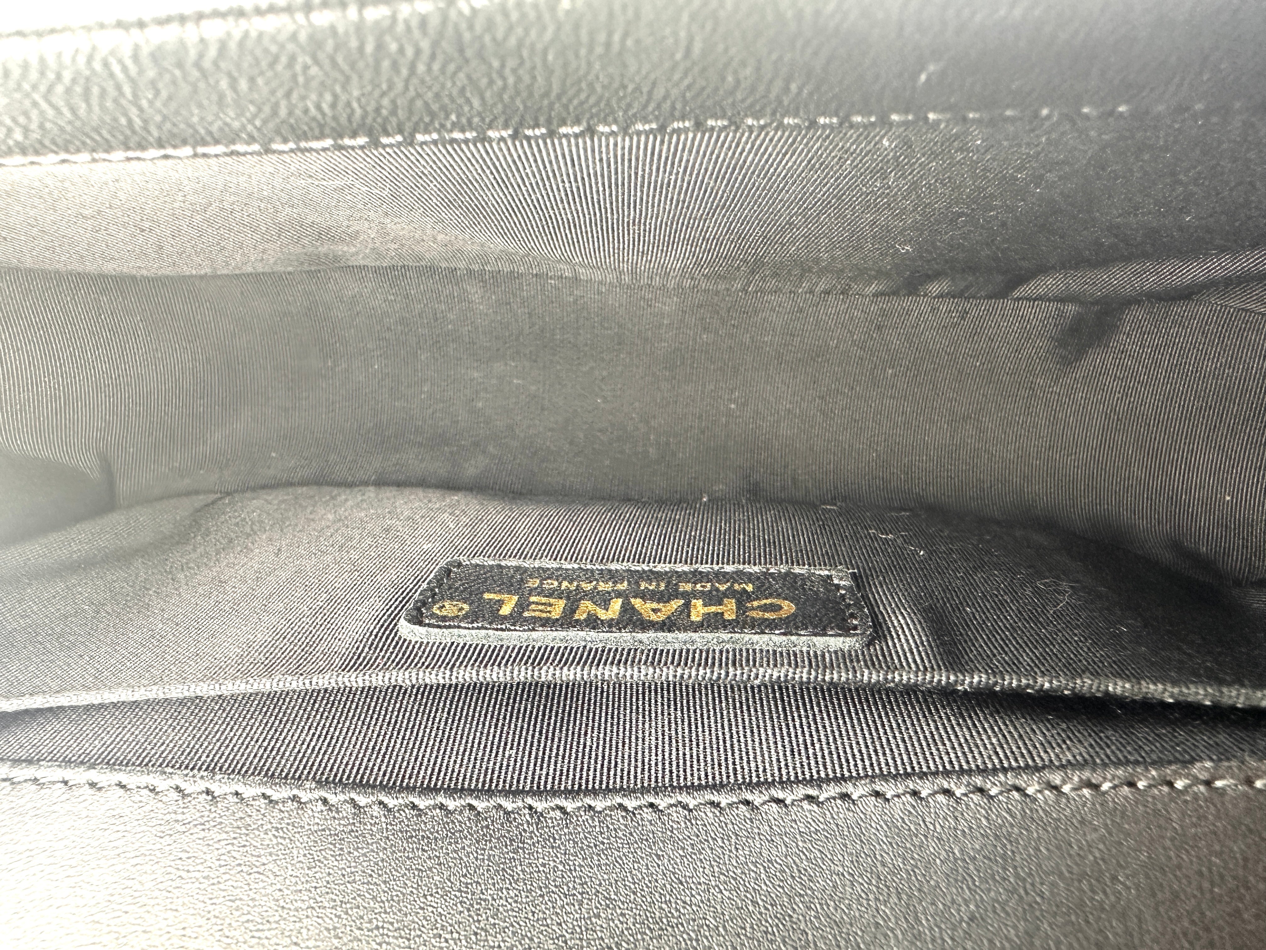 Chanel LeBoy Black Lambskin Bag (21***41) CC1032