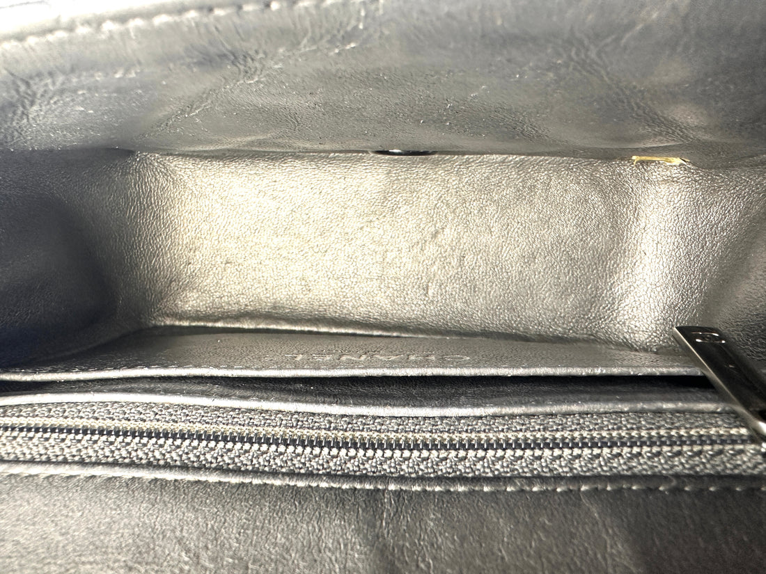 Chanel Classic Flag Square Lambskin Bag Charcoal Gray(18***00) CC1025