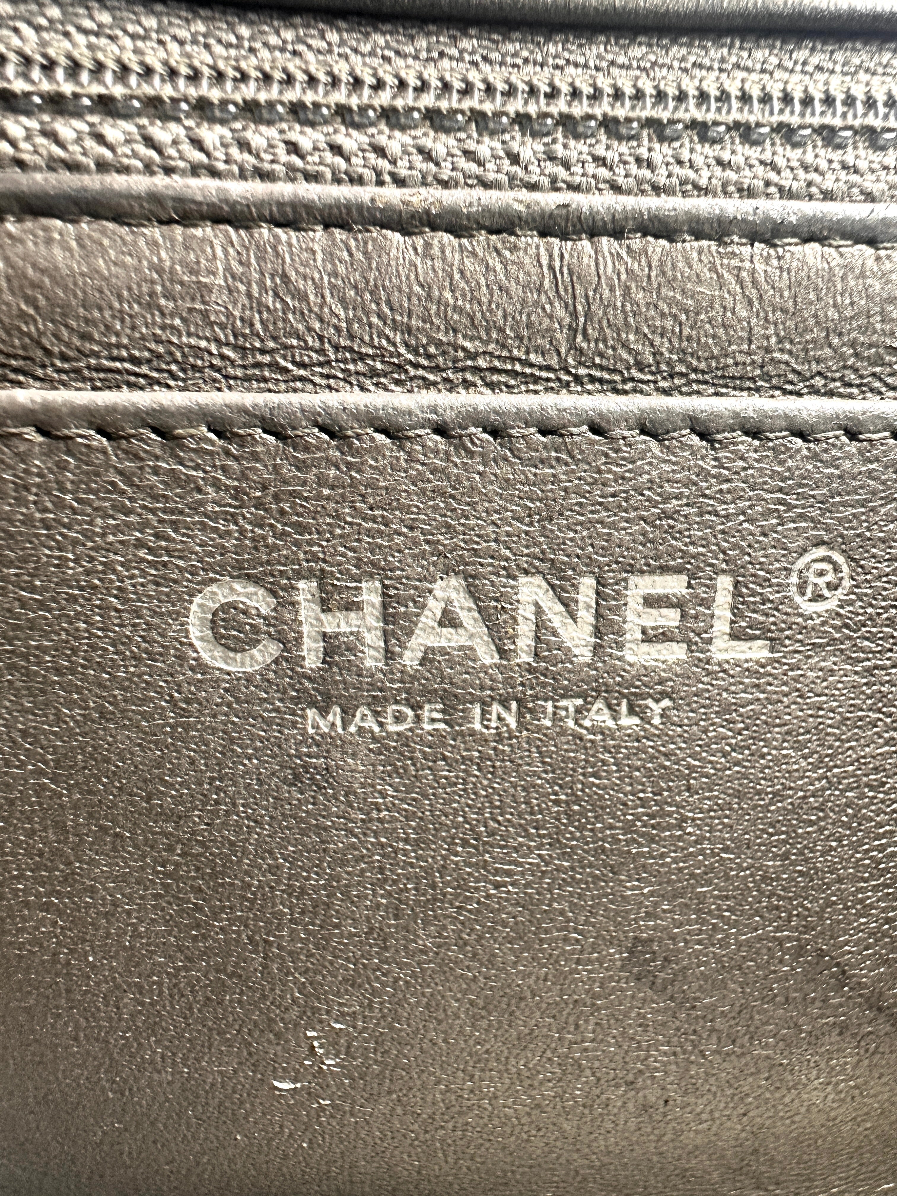 Chanel Classic Flag Square Lambskin Bag Charcoal Gray(18***00) CC1025