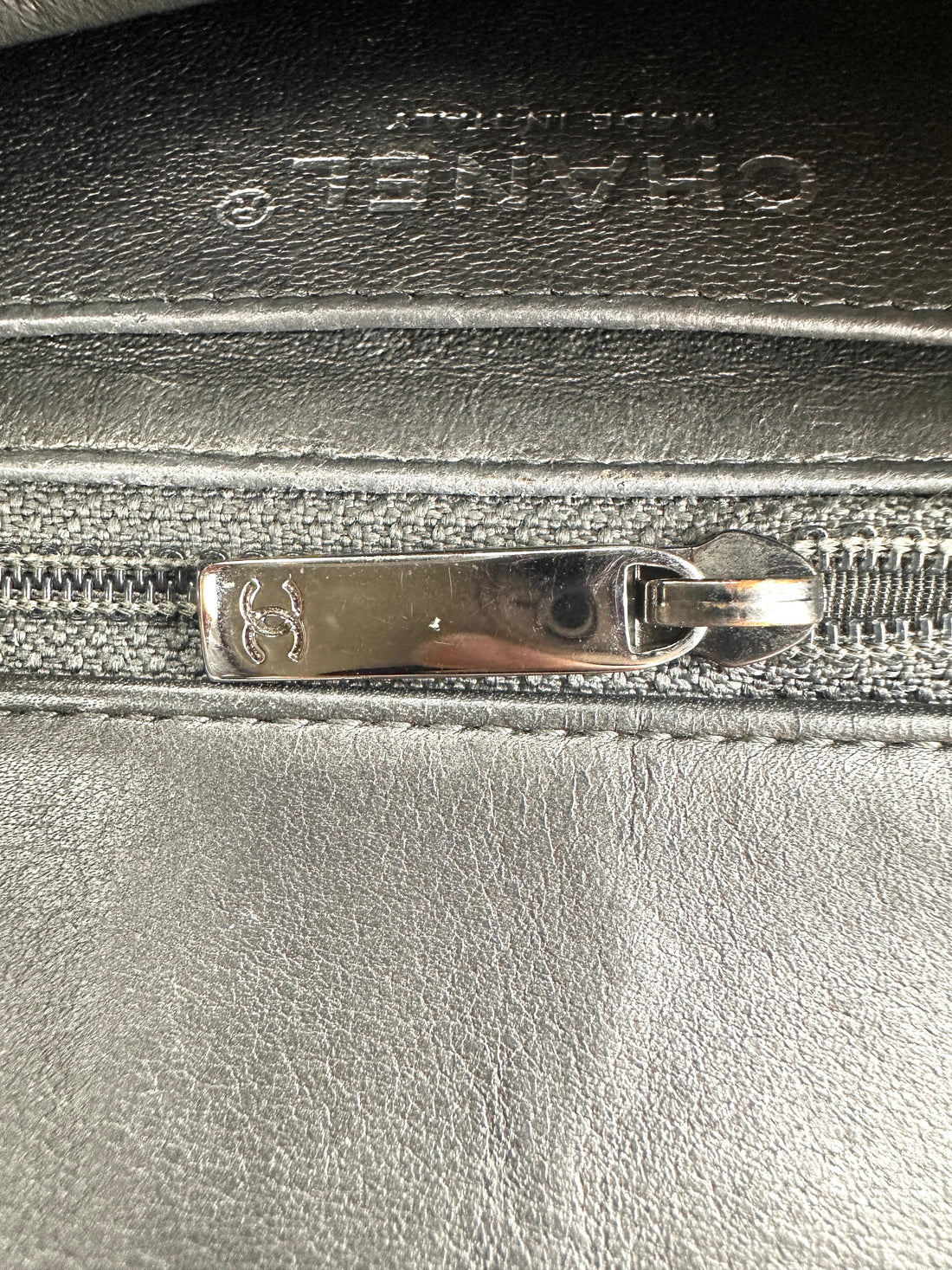 Chanel Classic Flag Square Lambskin Bag Charcoal Gray(18***00) CC1025