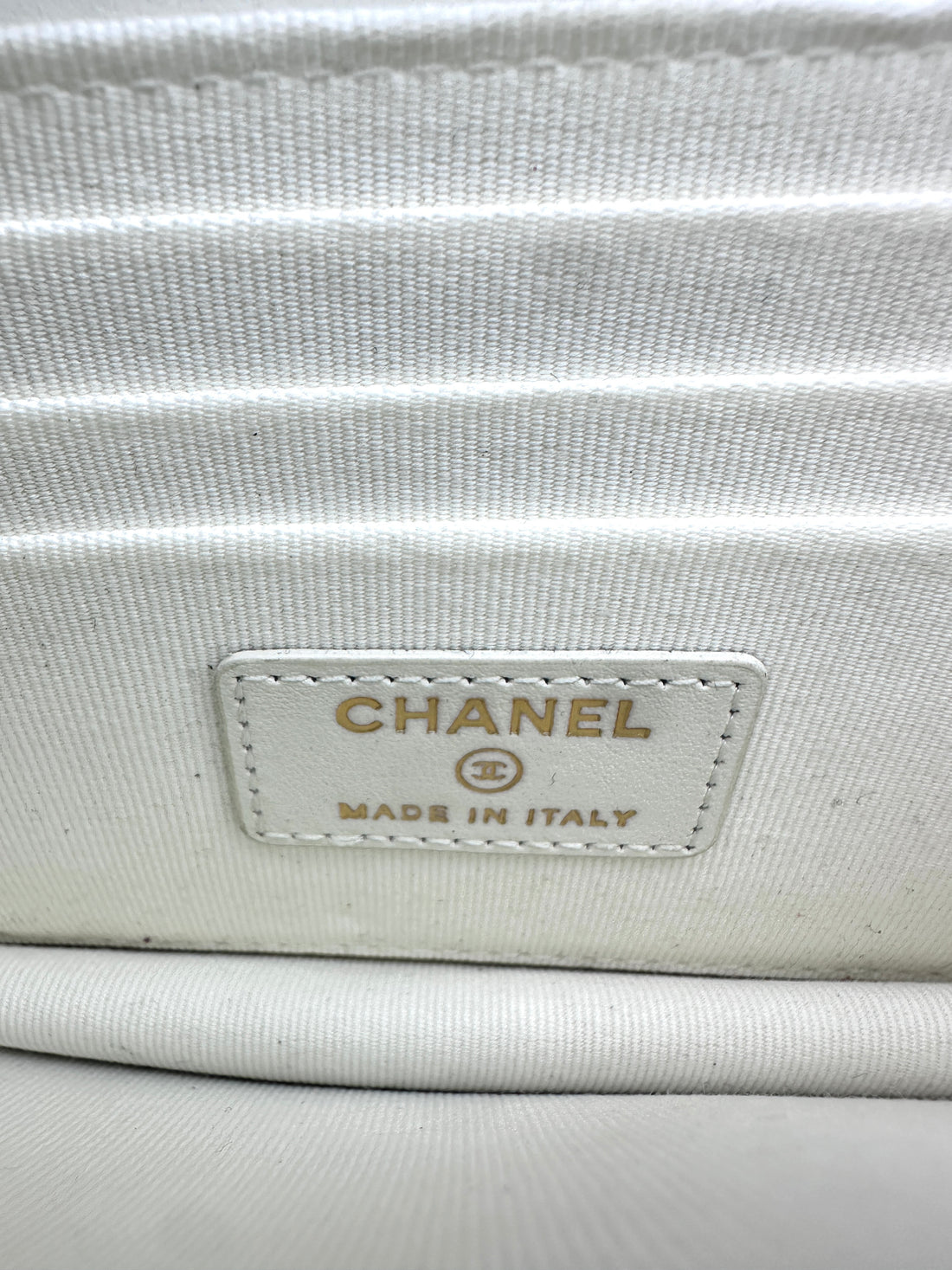 Chanel Boy Wallet On Chain White Caviar Leather Shoulder Bag(AH***EL) CC1027