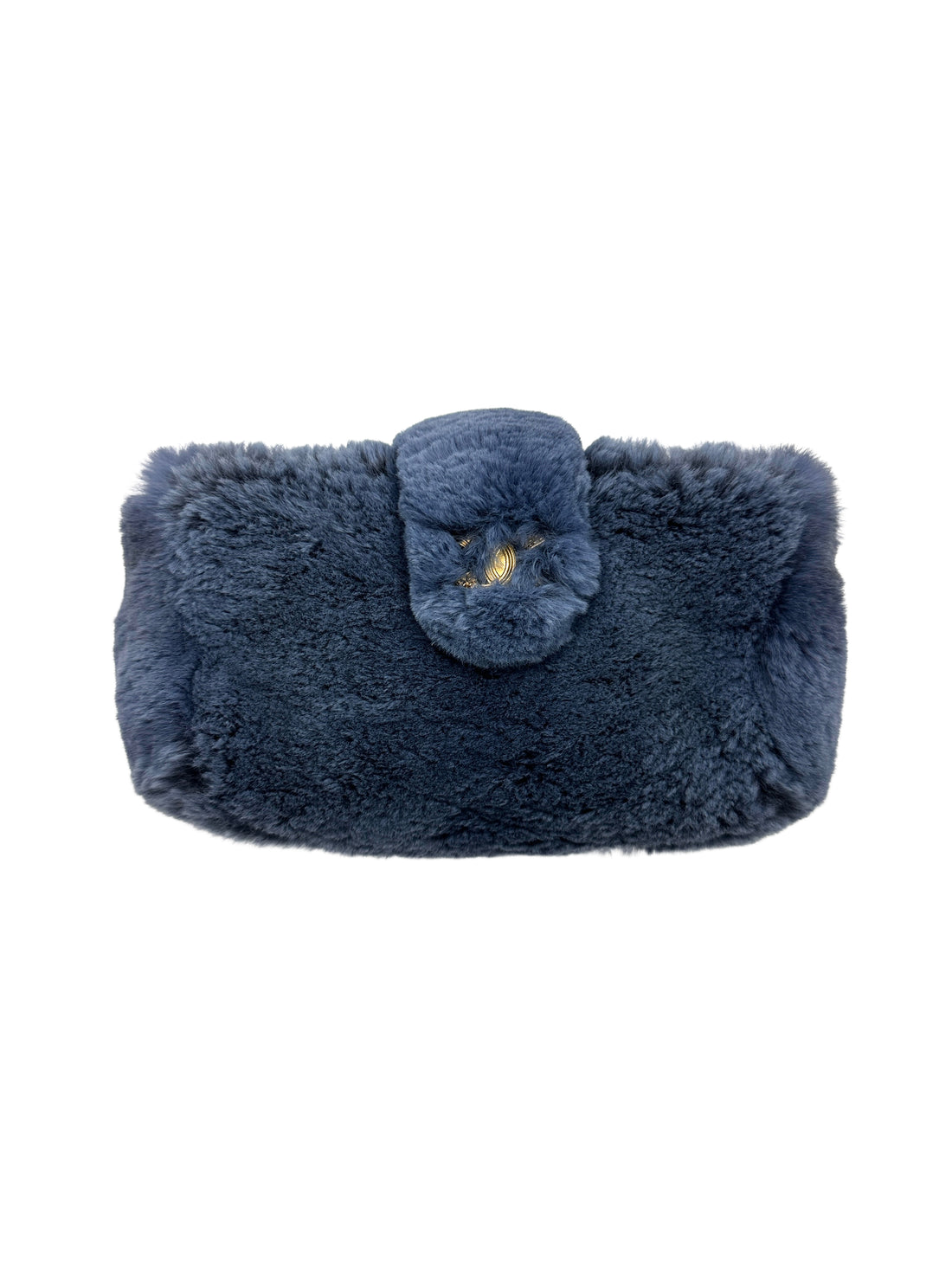 Chanel Shearling Pouch Blue Bag(22***21) CC1029