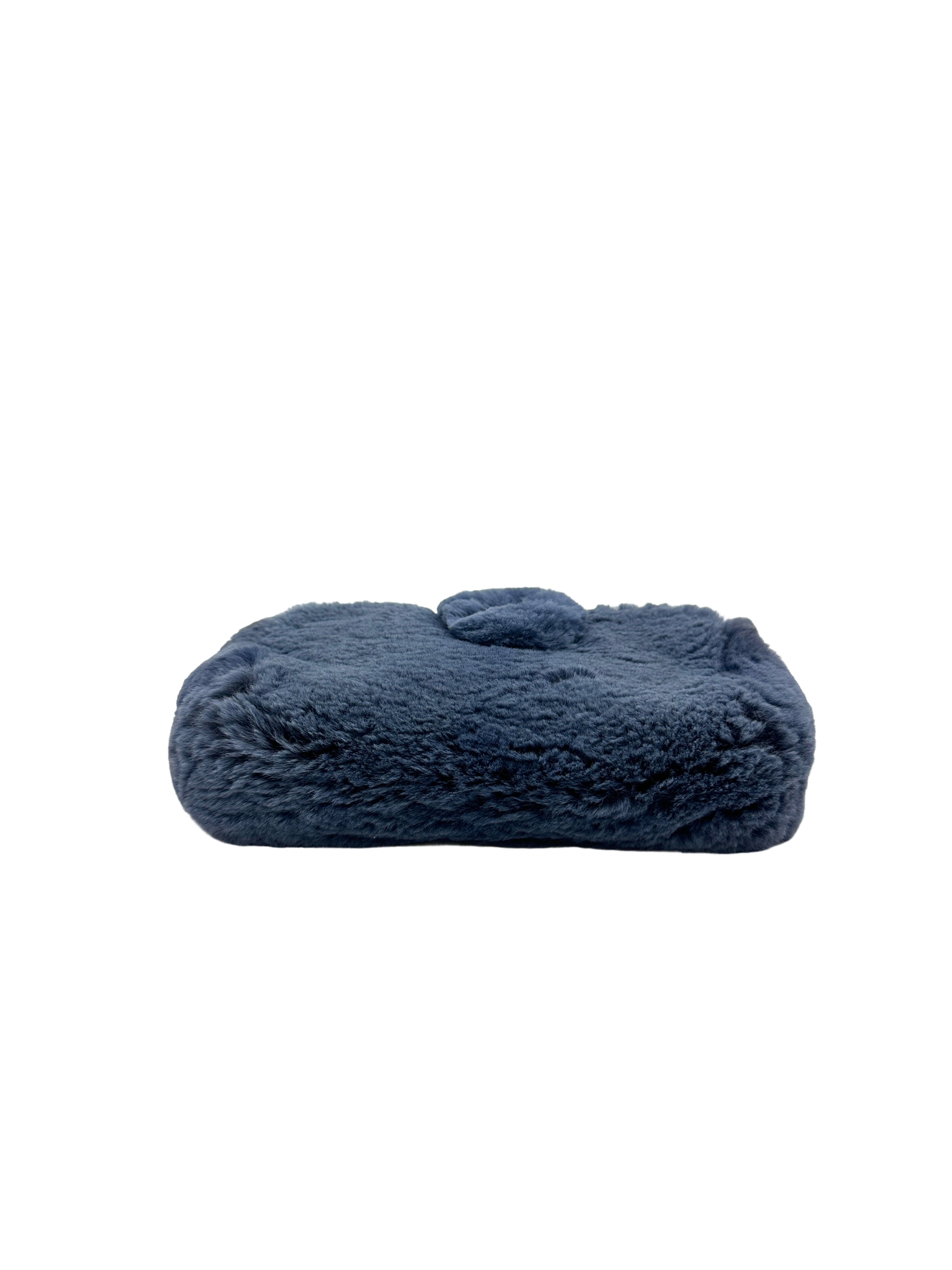 Chanel Shearling Pouch Blue Bag(22***21) CC1029