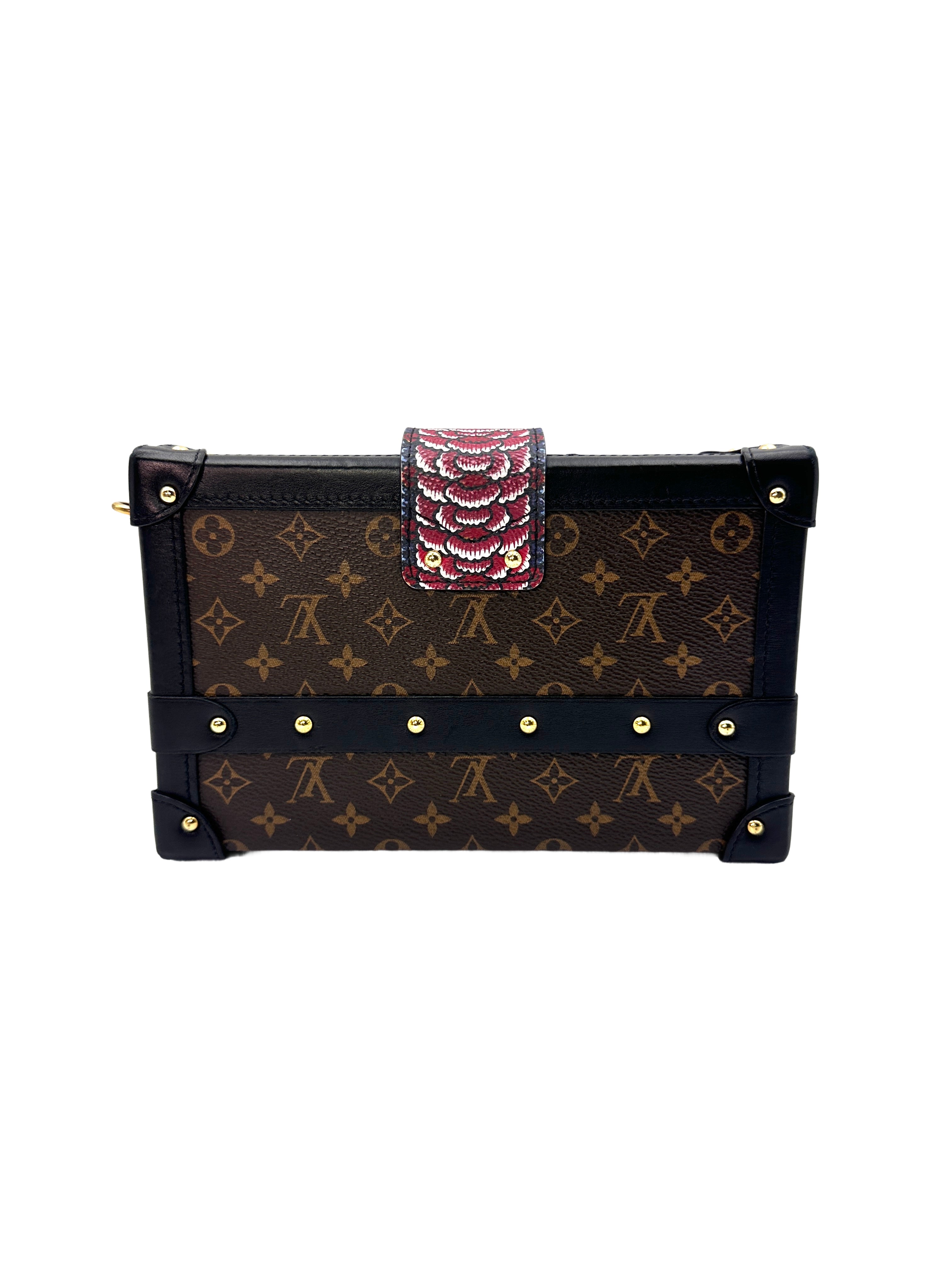 Louis Vuitton Petite Malle Handbag Limited Edition Kabuki Monogram Canvas LV1537