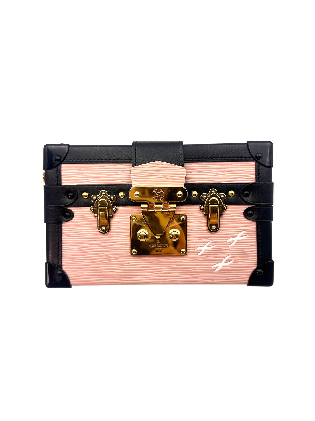 Louis Vuitton Epi Petite Malle Crossbody Bag Pink LV1544
