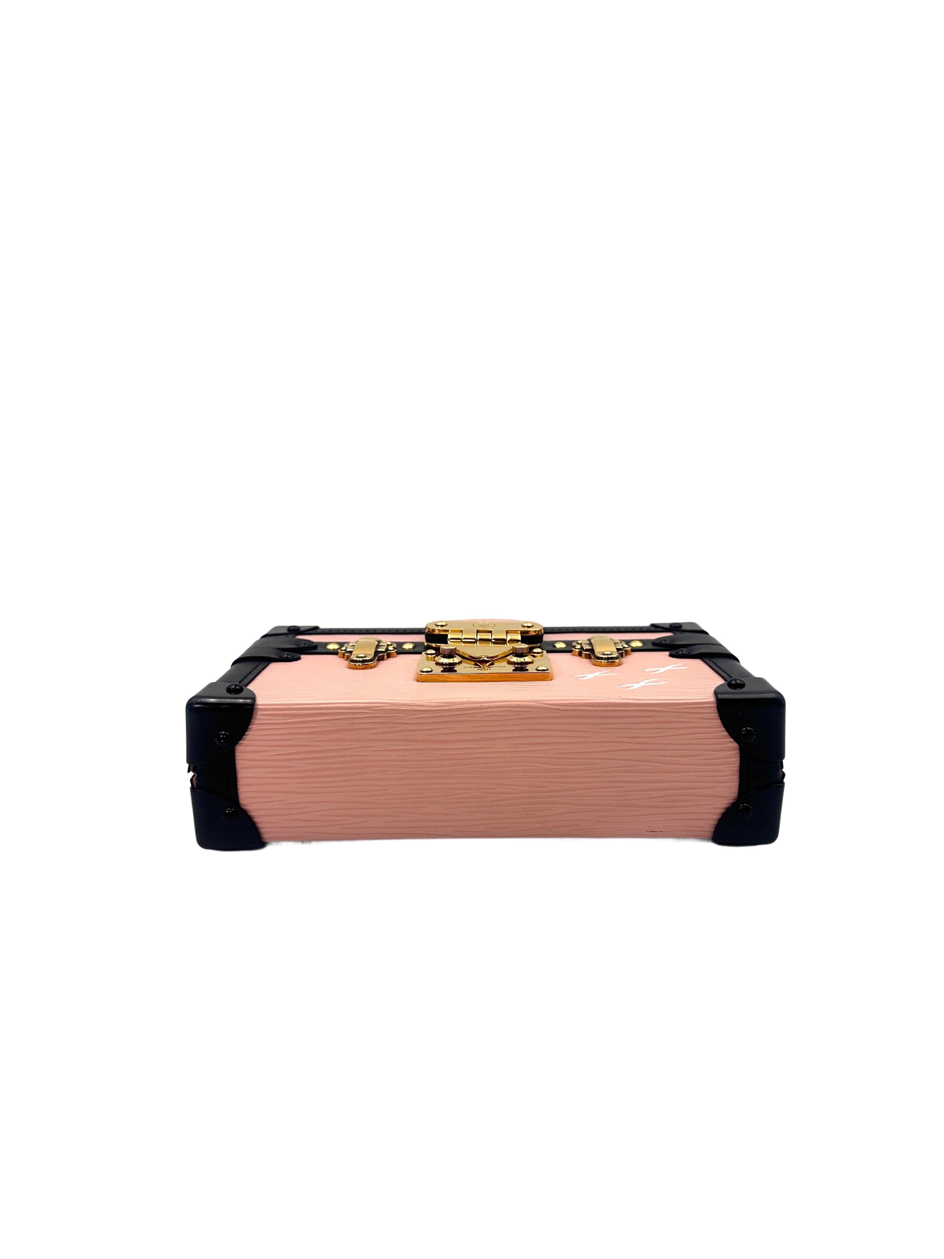 Louis Vuitton Epi Petite Malle Crossbody Bag Pink LV1544