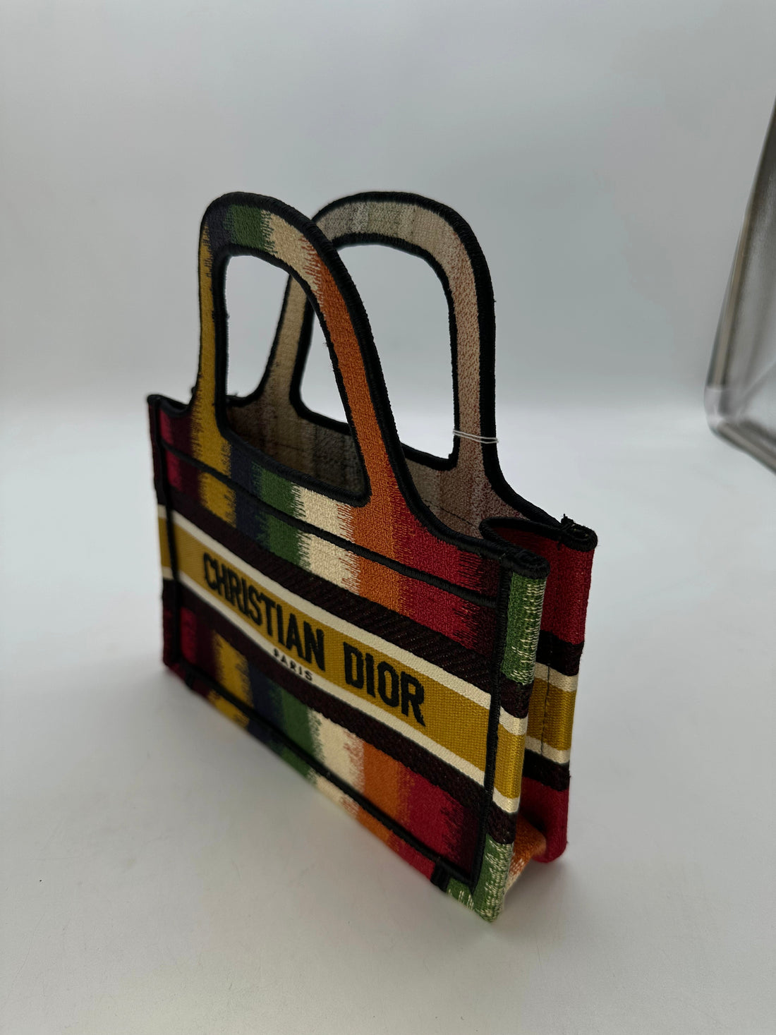 Chrsitian DIor Booktote Mini D Strip Multicolor Yellow (50-MA-0211) dr196