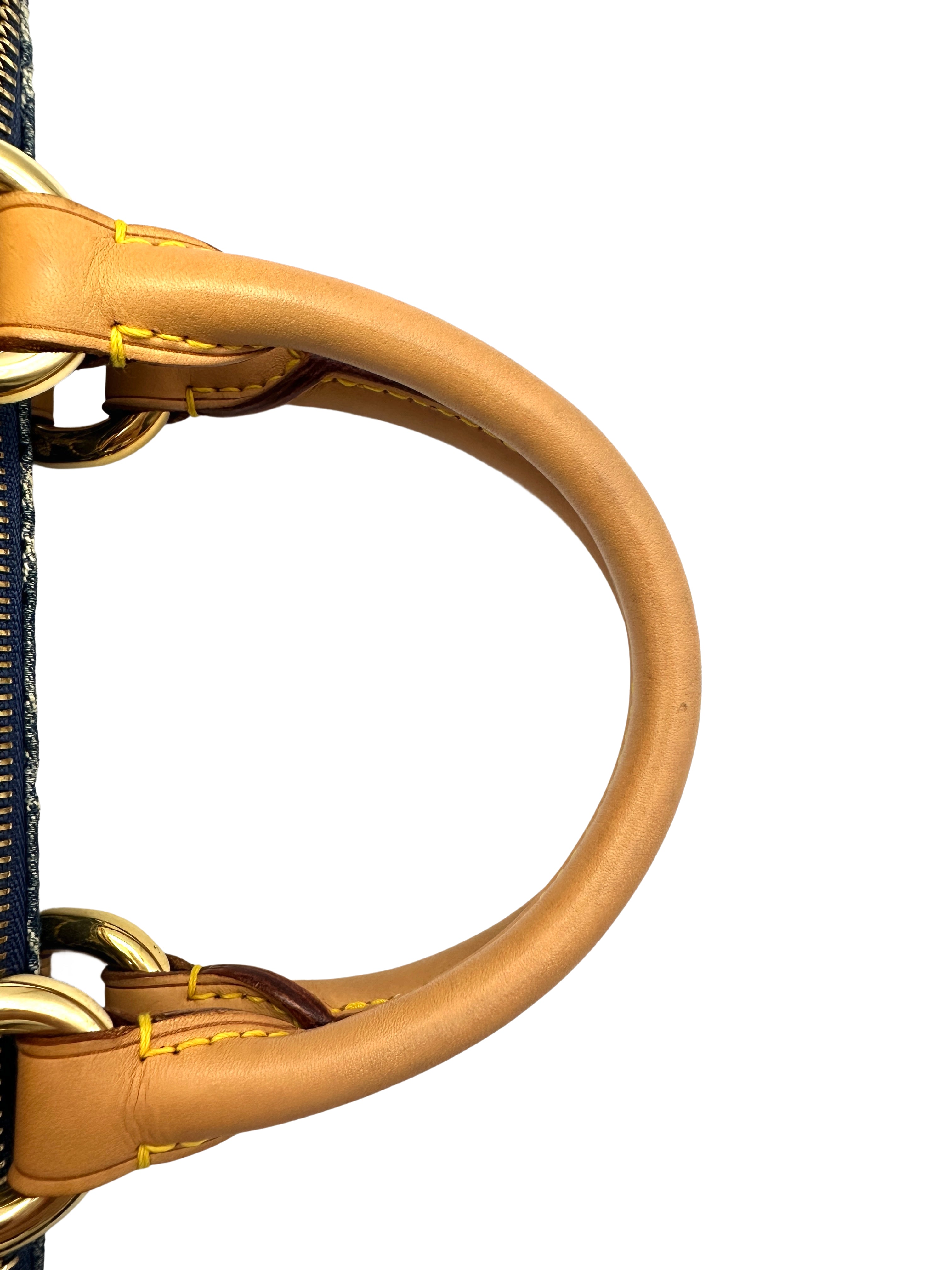 Louis Vuitton  Neo Speedy Blue Monogram Denim Handbag G005