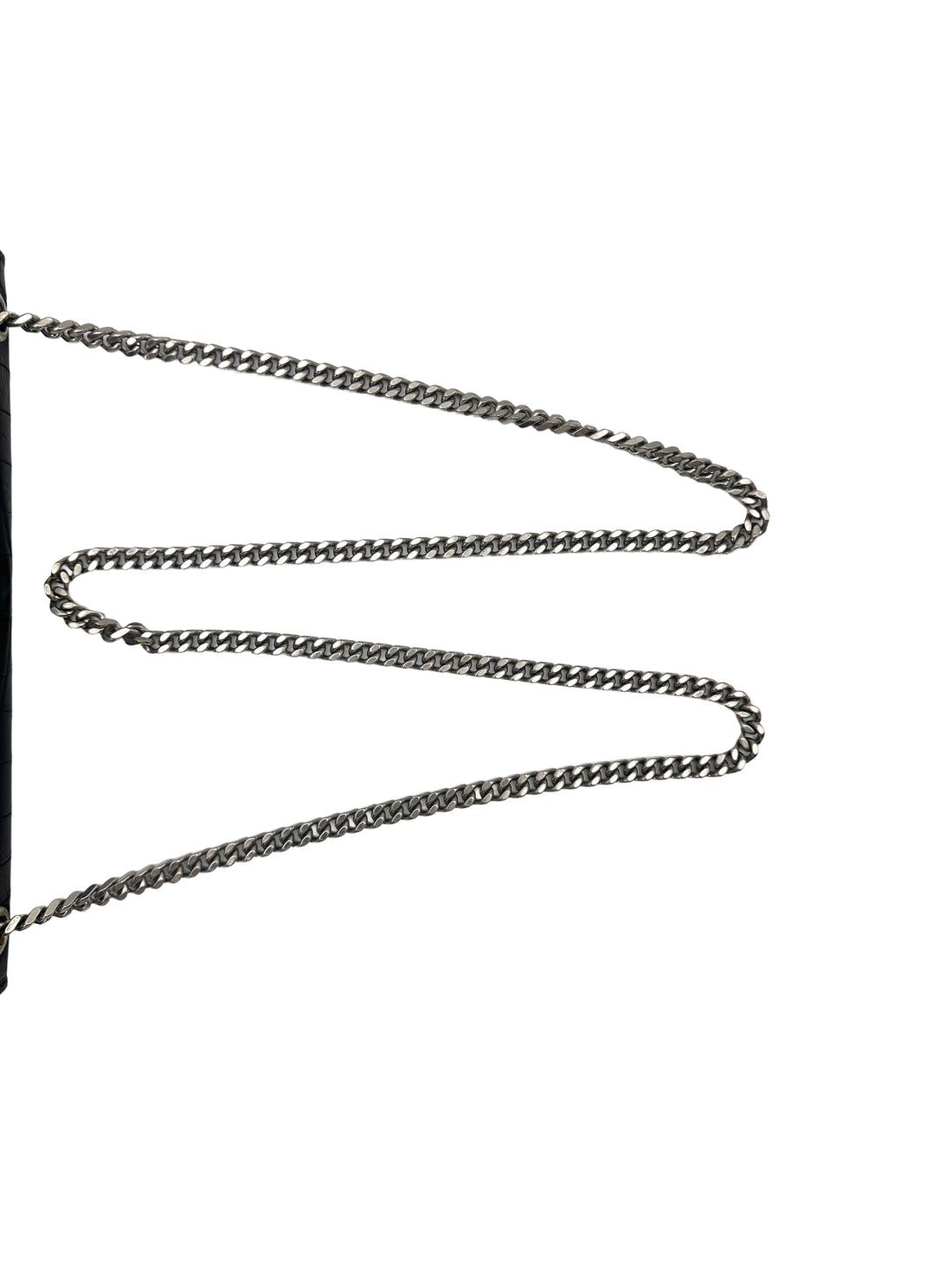 Saint Laurent Calfskin Crocodile Embossed Leather Medium Kate  Tassel Chain Shoulder Bag G009