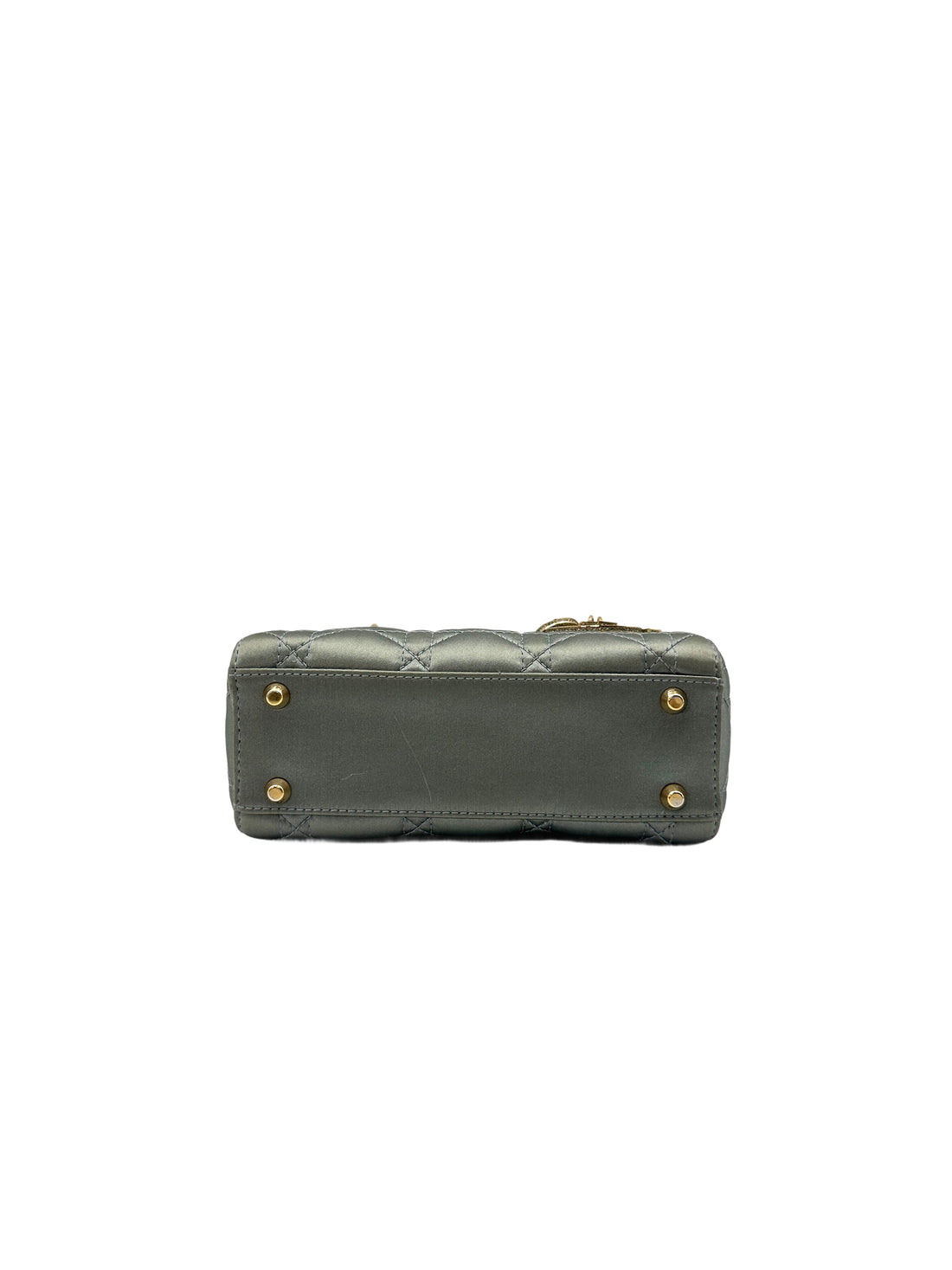 Christian Dior Small Lady Dior My ABCDior Bag Clay Green Cannage Lambskin G010