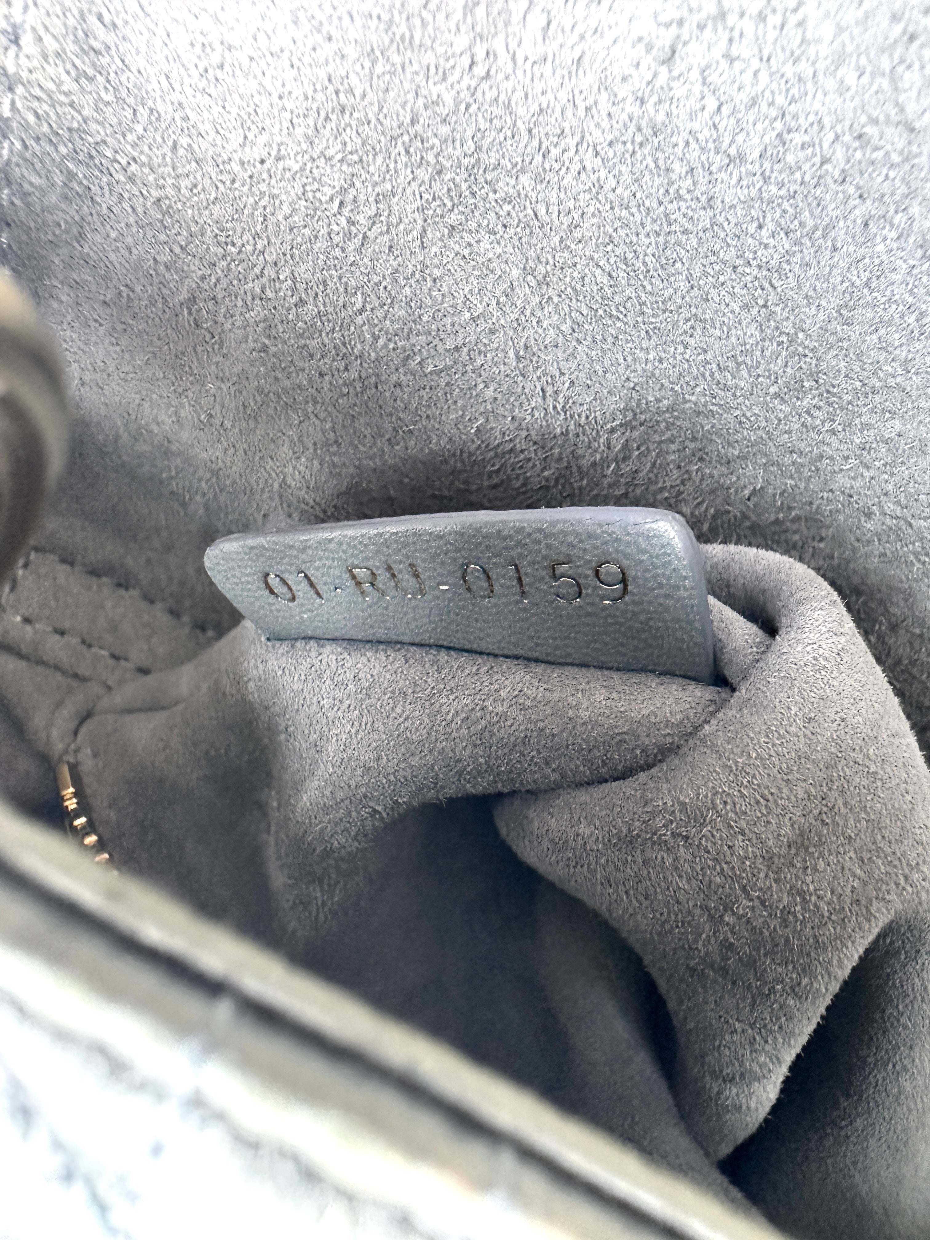 Christian Dior Small Lady Dior My ABCDior Bag Clay Green Cannage Lambskin G010