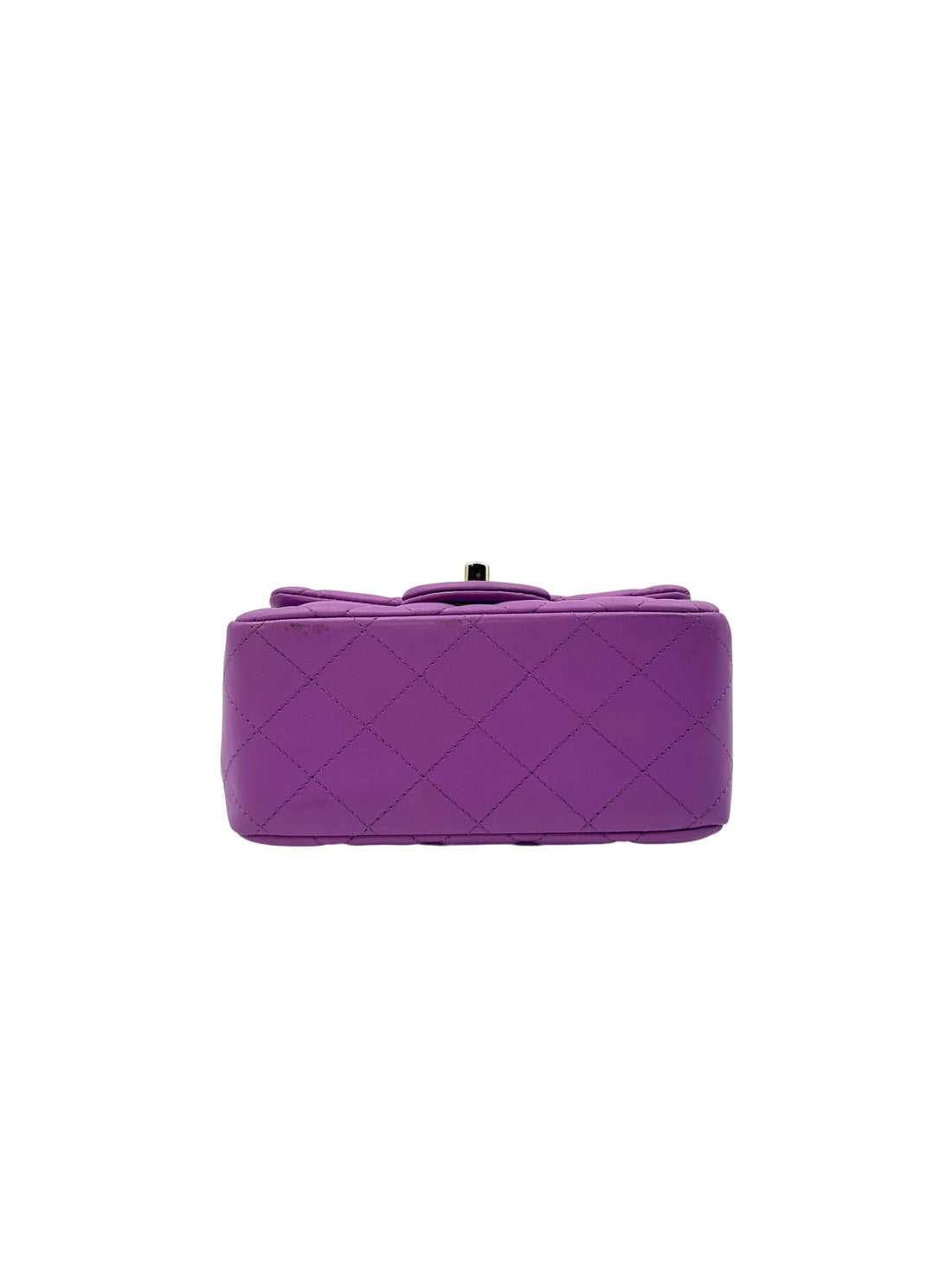 Chanel Purple Quilted Lambskin Classic Flap Bag (CE***39) G017