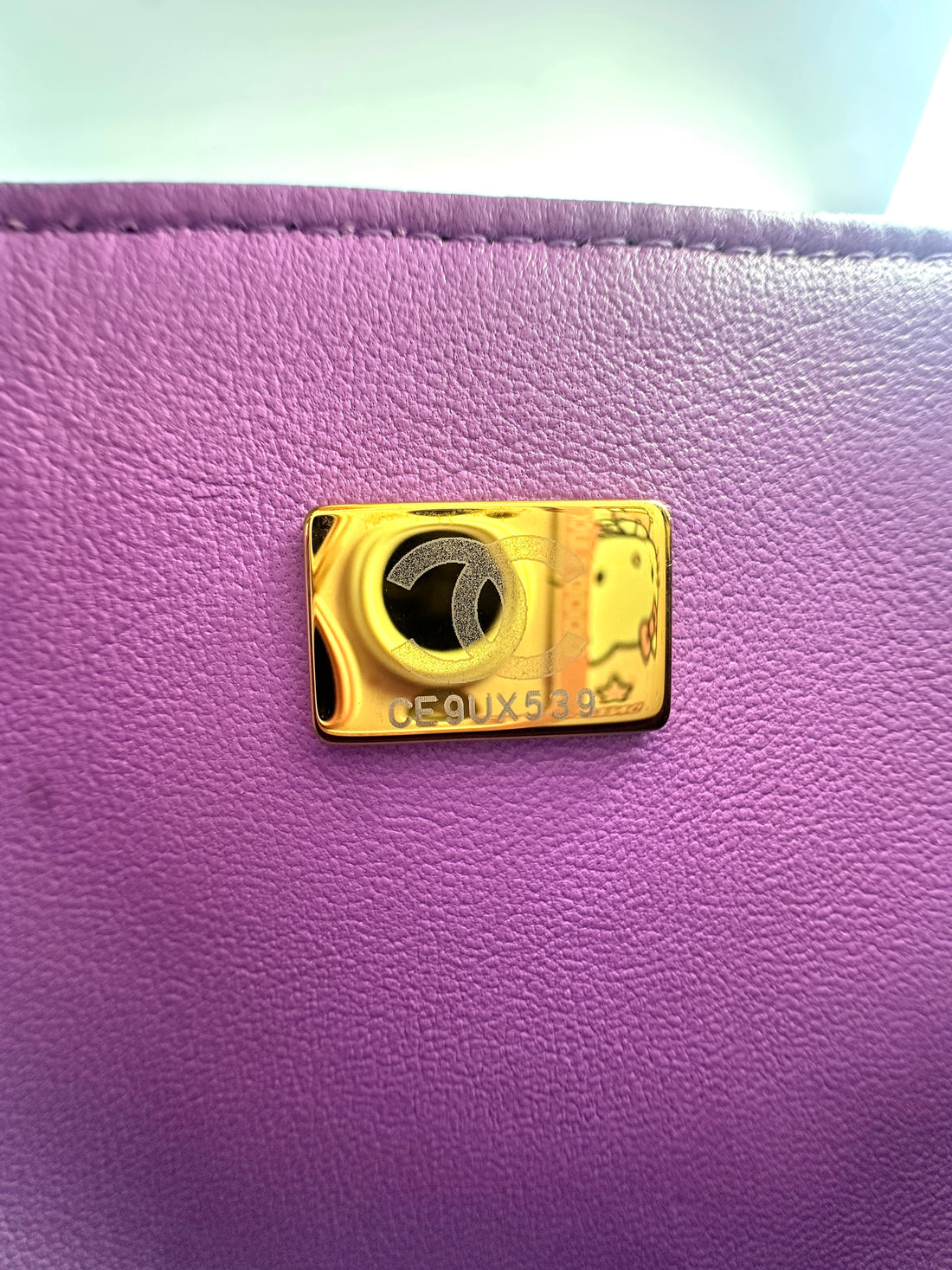 Chanel Purple Quilted Lambskin Classic Flap Bag (CE***39) G017