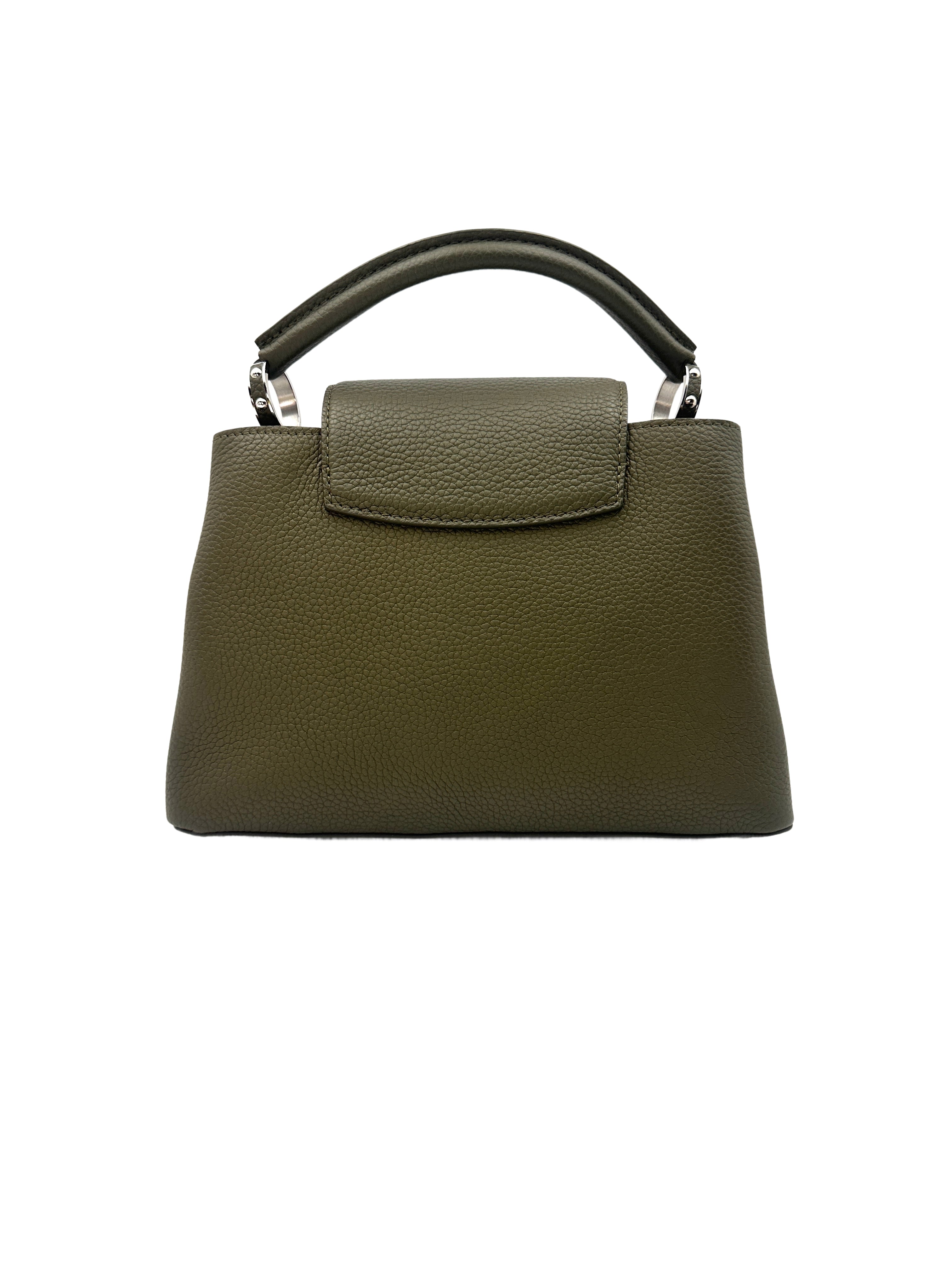 Louis Vuitton  Capucines Taurillon Olive Green MM Bag G016