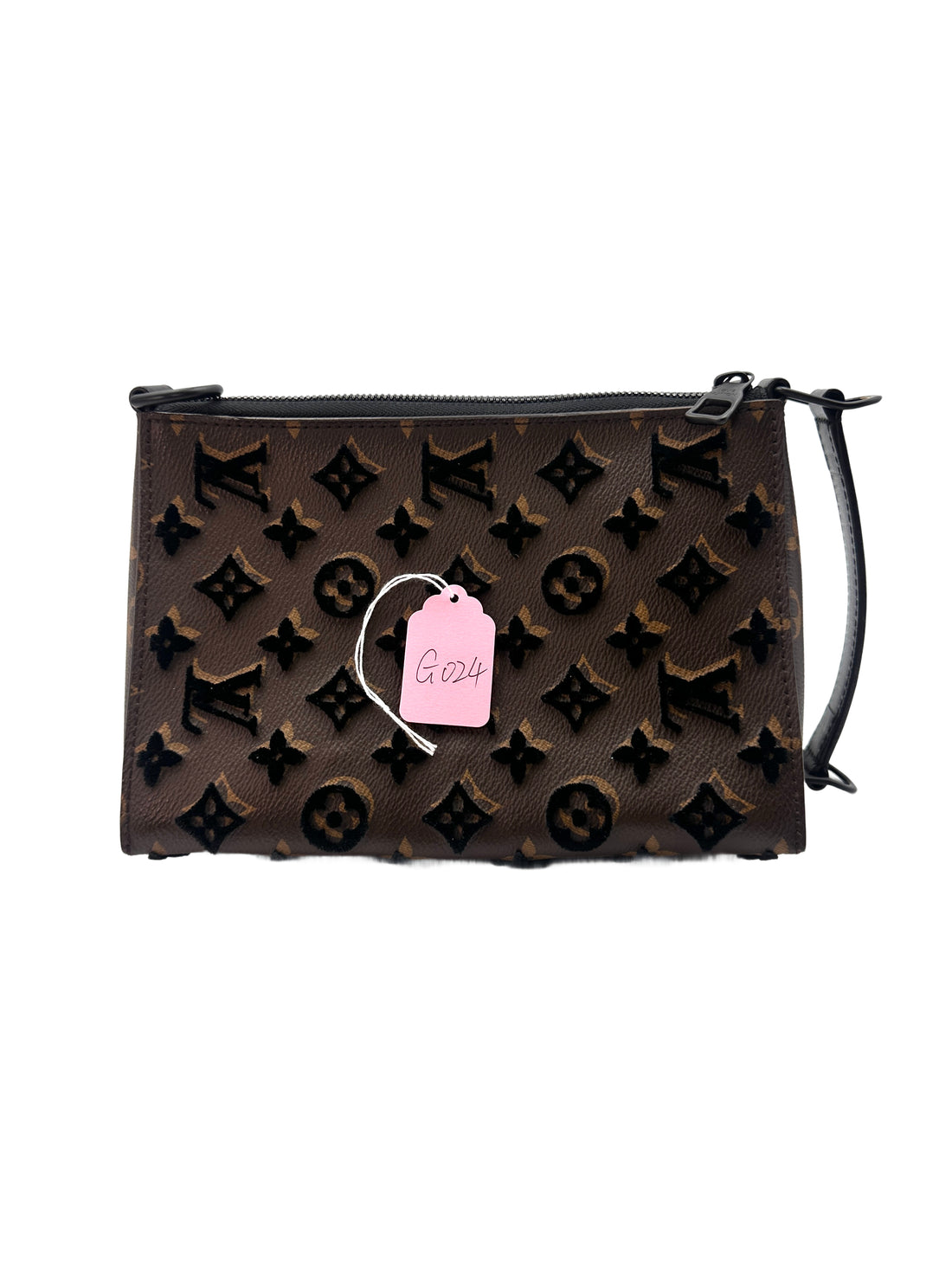 Louis Vuitton Monogram Tuffeage Triangle Messenger  Bag G024