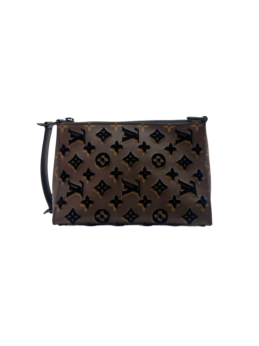 Louis Vuitton Monogram Tuffeage Triangle Messenger  Bag G024