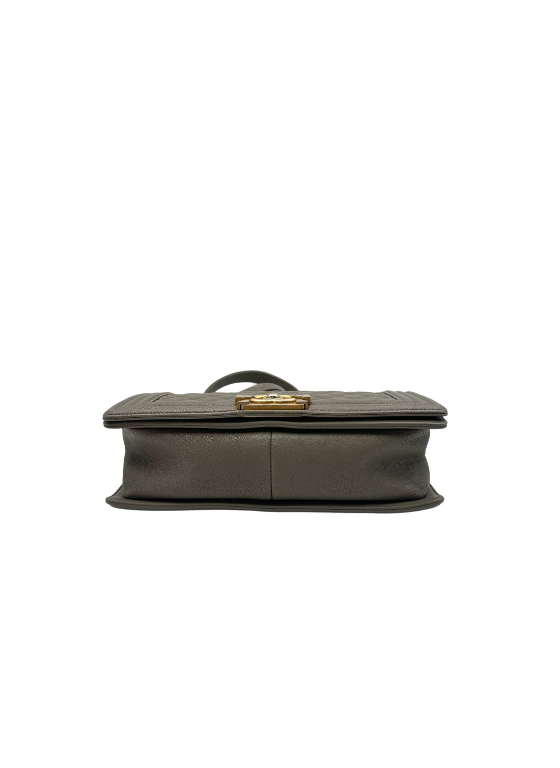 Chanel Boy Bag in Taupe/Grey Color with Aged Gold Hardware(26***59) G033