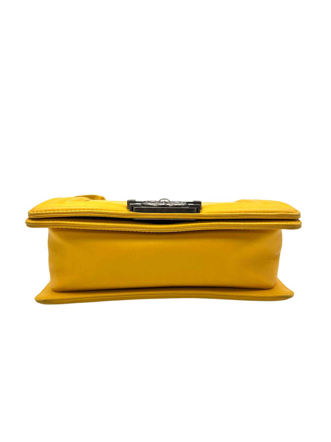 Chanel Small Yellow Galuchat Stingray Boy Crossbody Bag(18***49)  G035