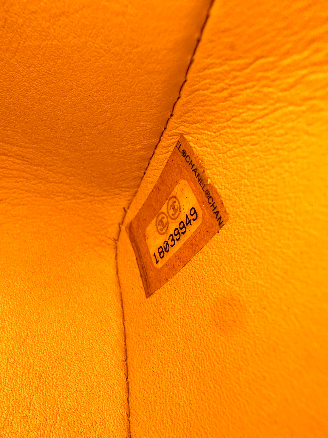 Chanel Small Yellow Galuchat Stingray Boy Crossbody Bag(18***49)  G035
