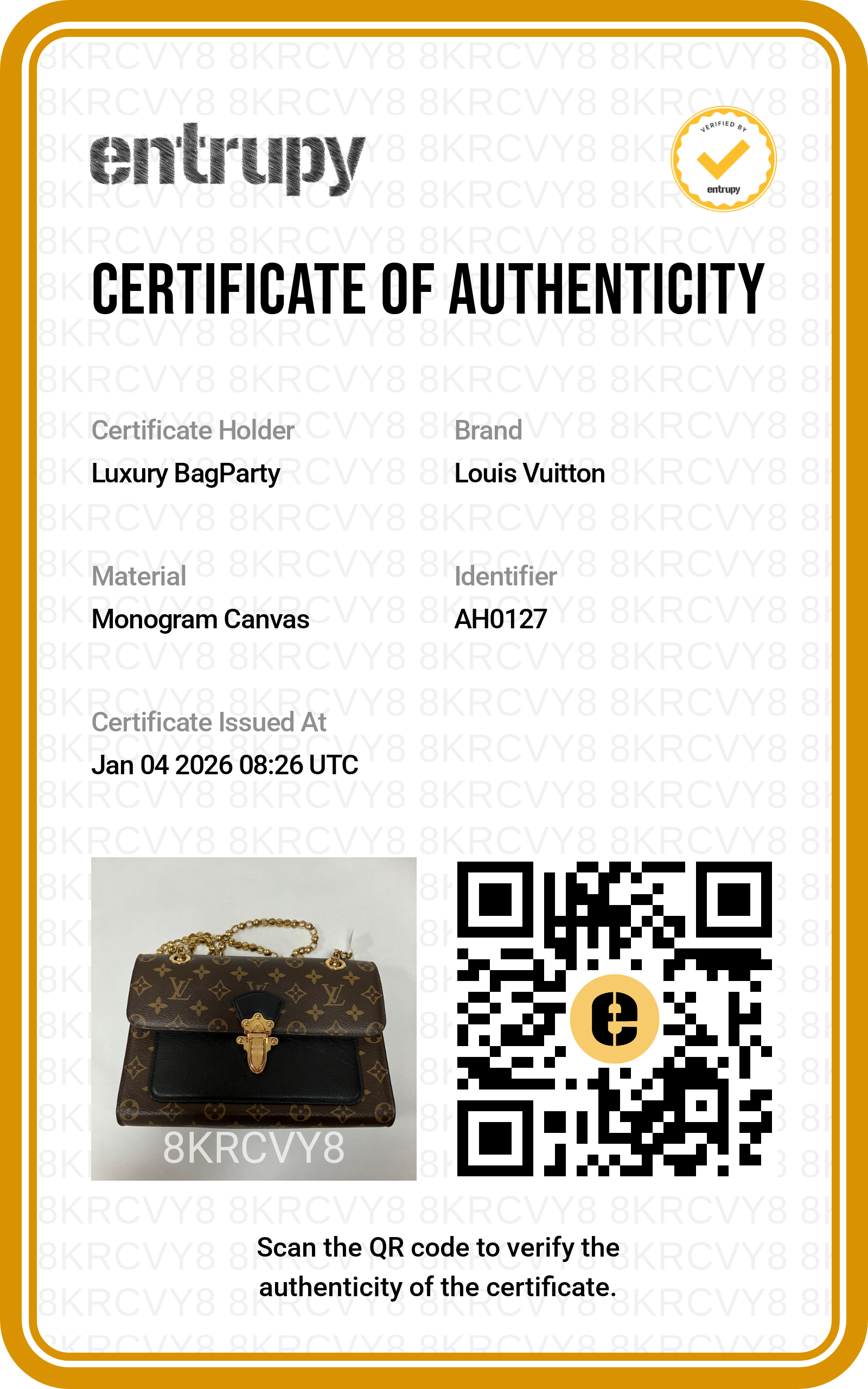 Louis Vuitton Victoire Monogram Shoulder Chain Bag LV1555