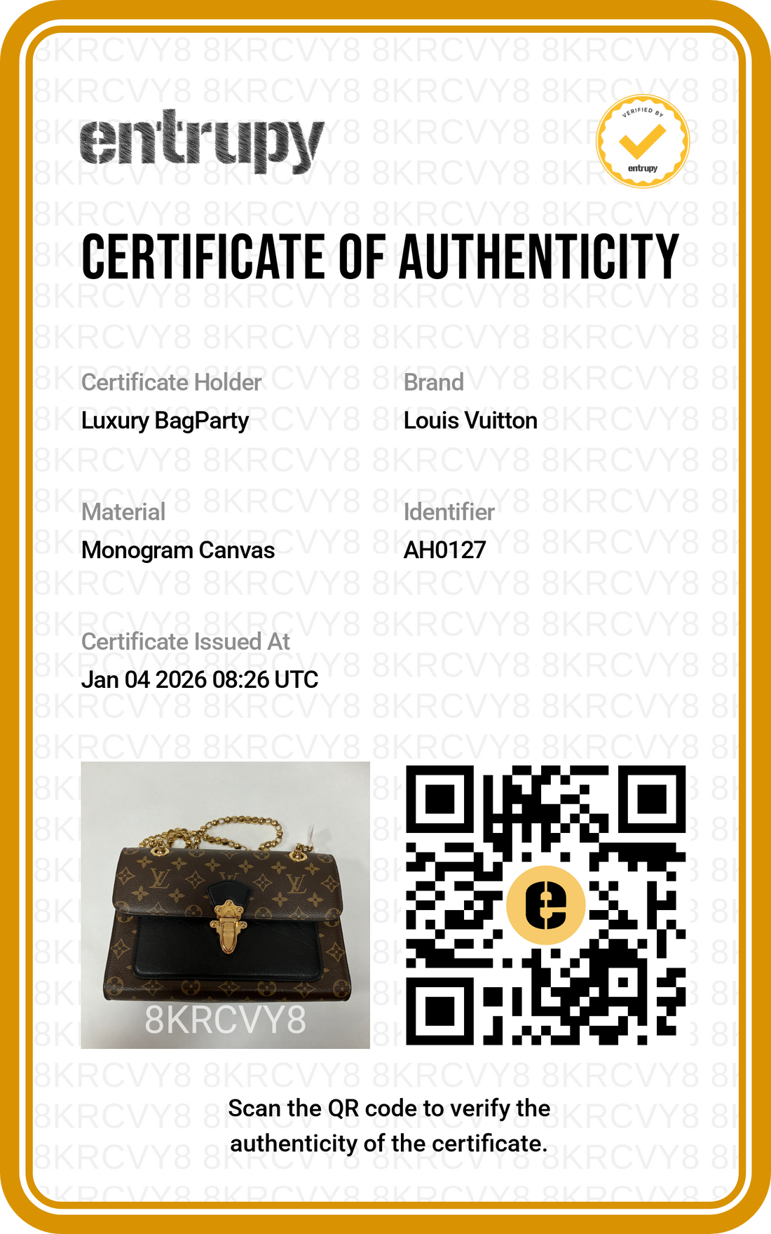Louis Vuitton Victoire Monogram Shoulder Chain Bag LV1555
