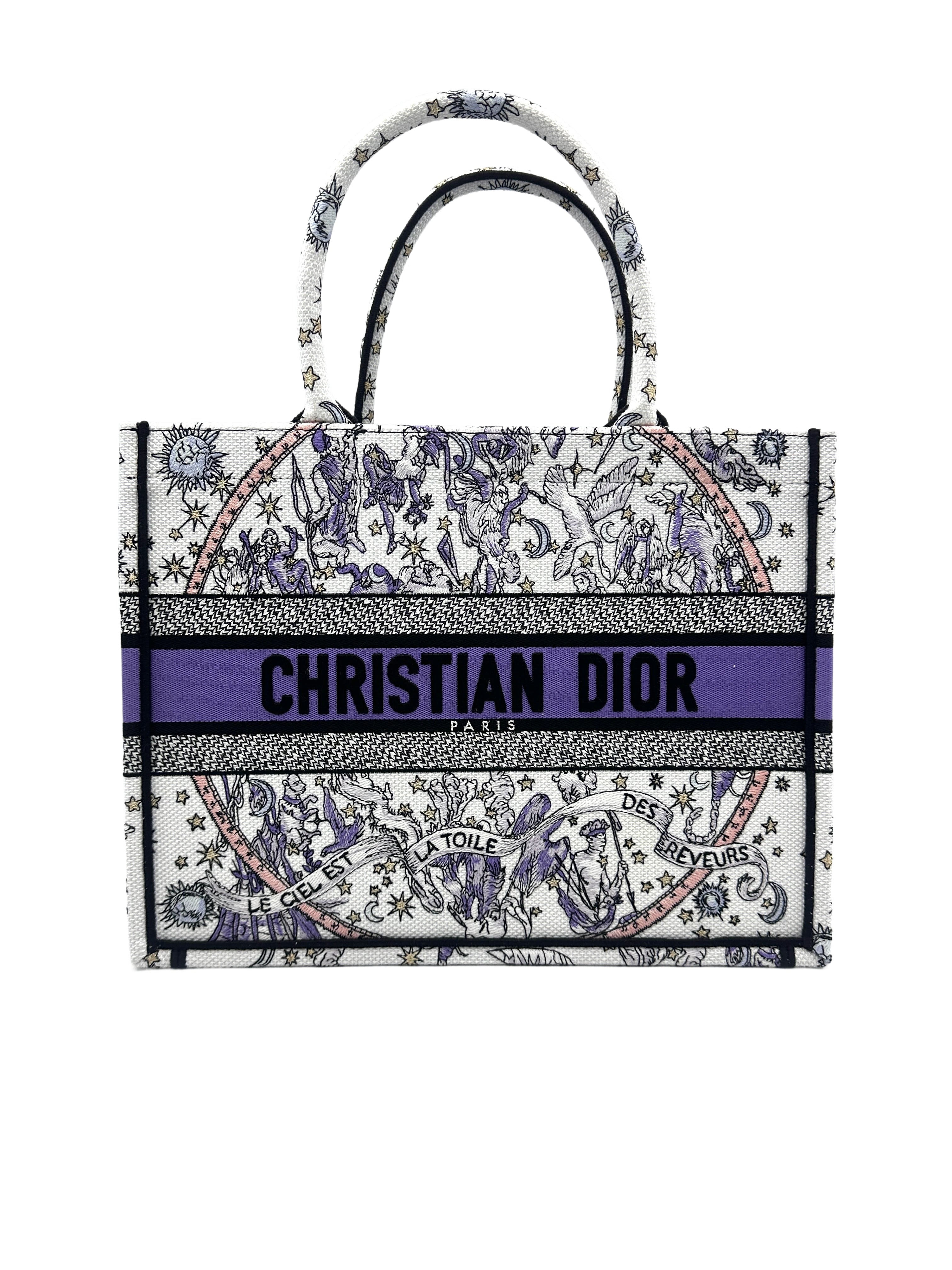 Christian Dior Zodiac Embroidered Medium Book Tote DRA