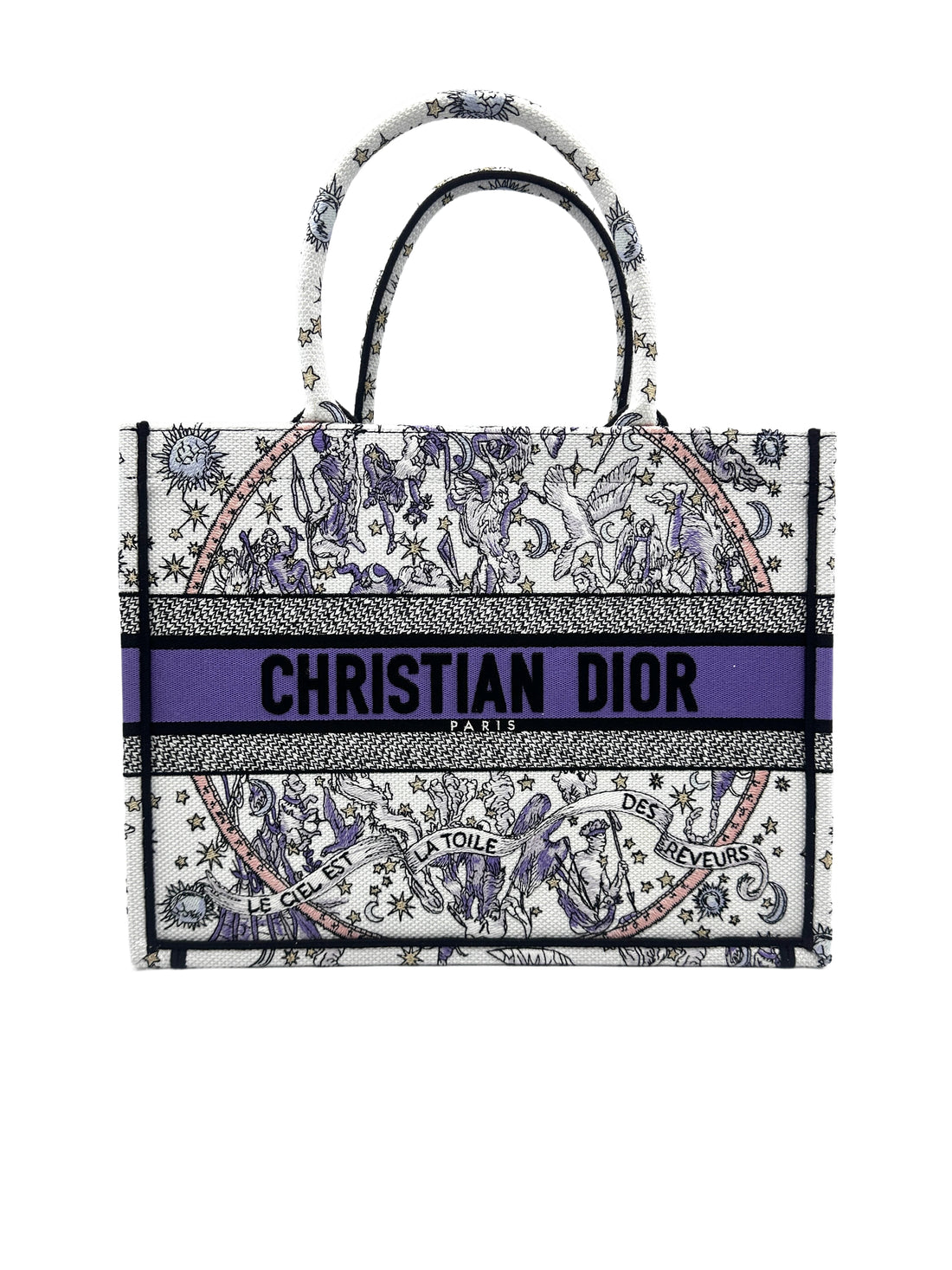 Christian Dior Zodiac Embroidered Medium Book Tote DRA