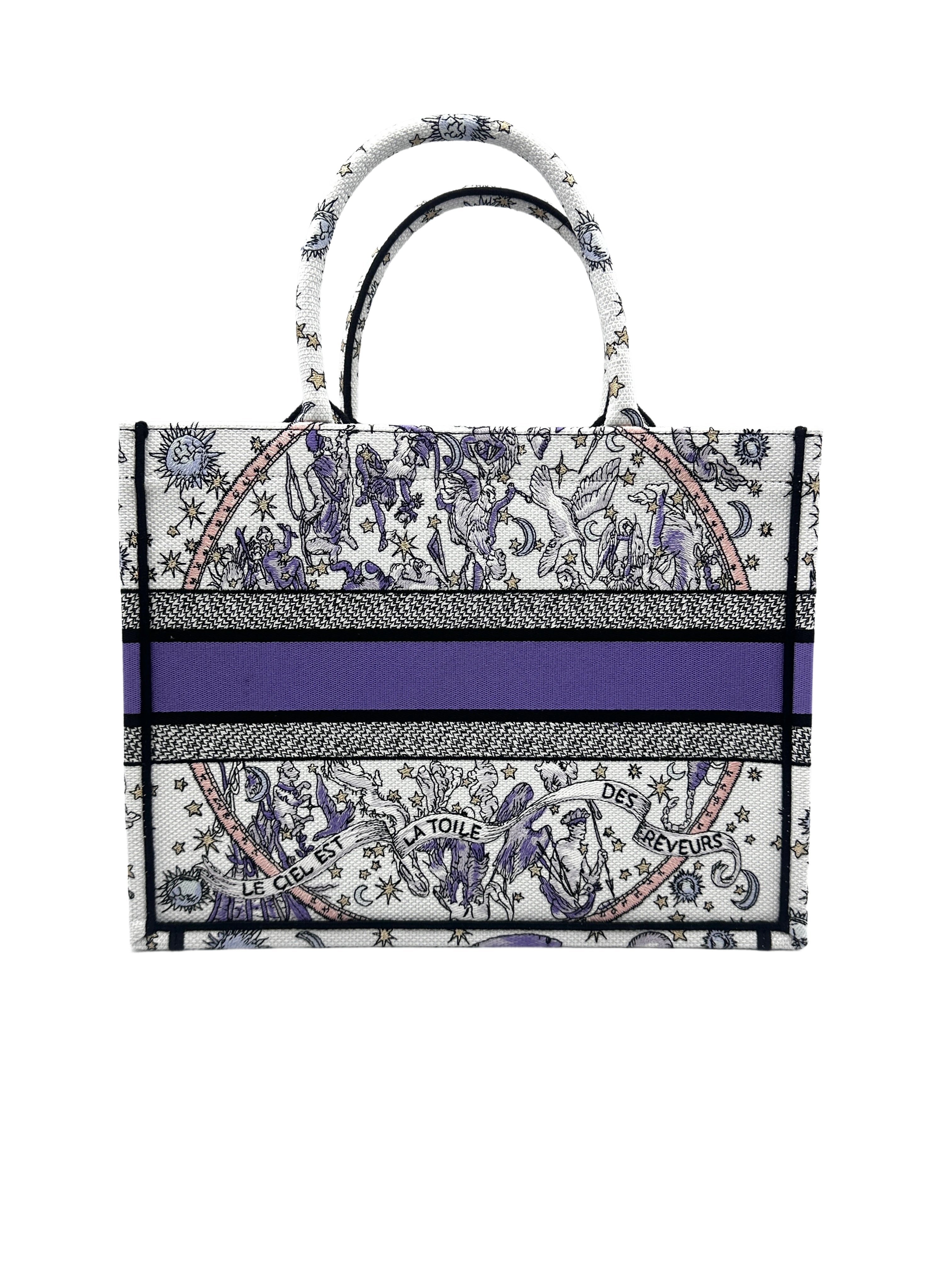 Christian Dior Zodiac Embroidered Medium Book Tote DRA