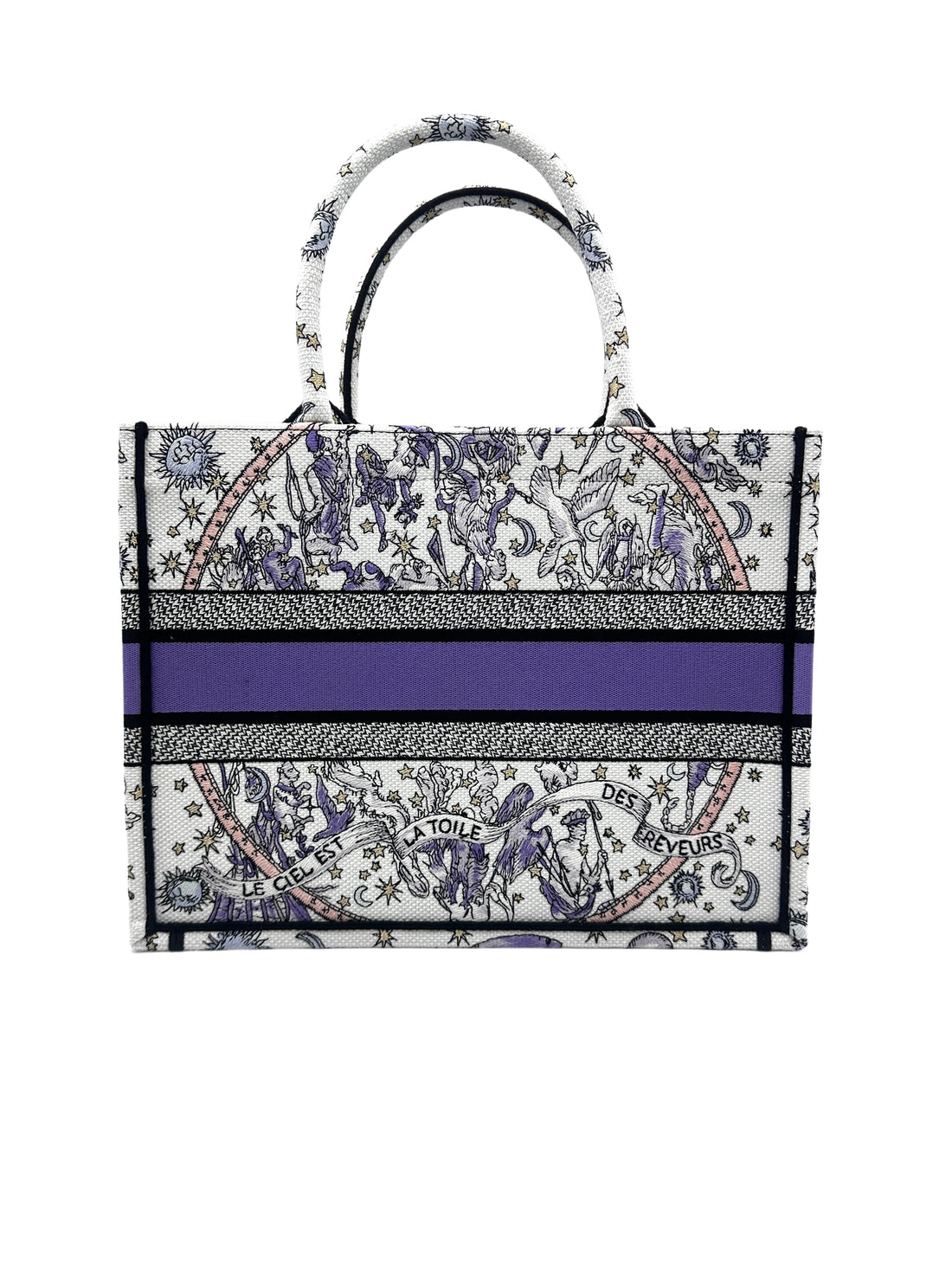 Christian Dior Zodiac Embroidered Medium Book Tote DRA