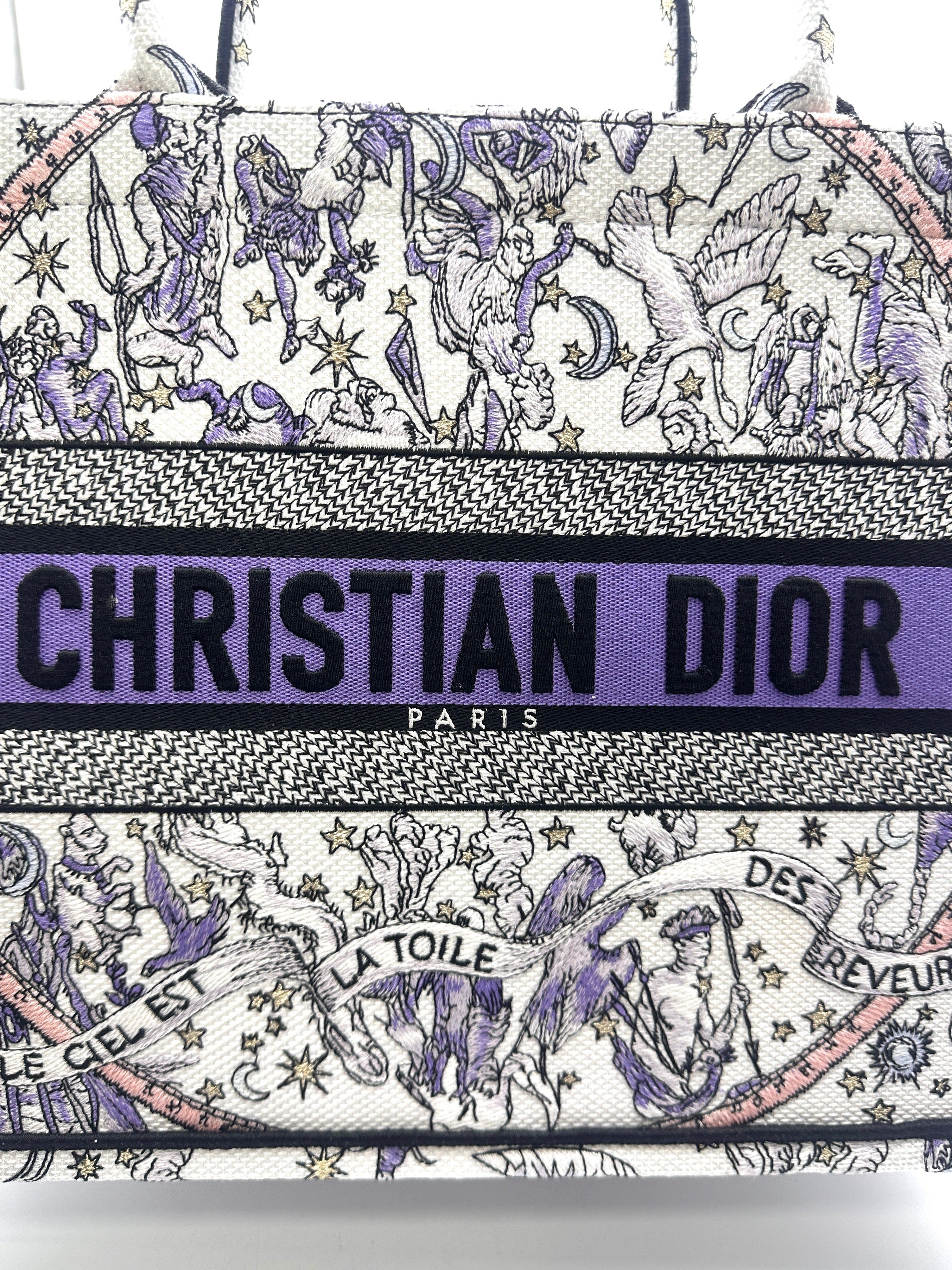 Christian Dior Zodiac Embroidered Medium Book Tote DRA