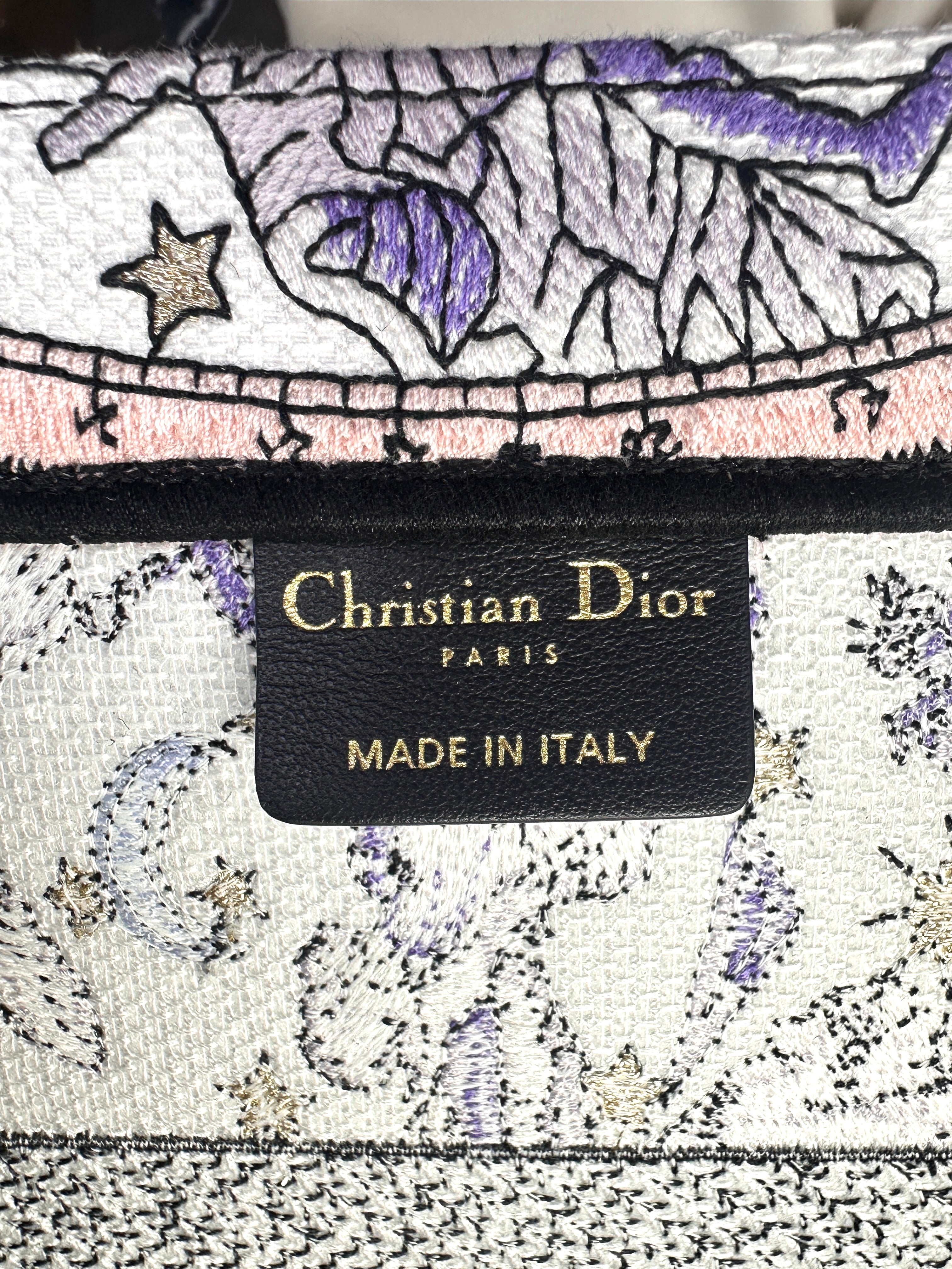 Christian Dior Zodiac Embroidered Medium Book Tote DRA