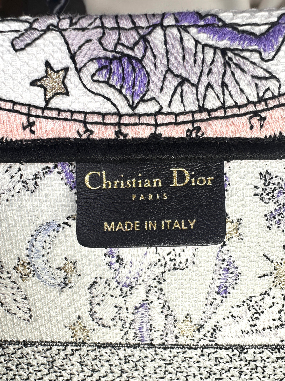 Christian Dior Zodiac Embroidered Medium Book Tote DRA
