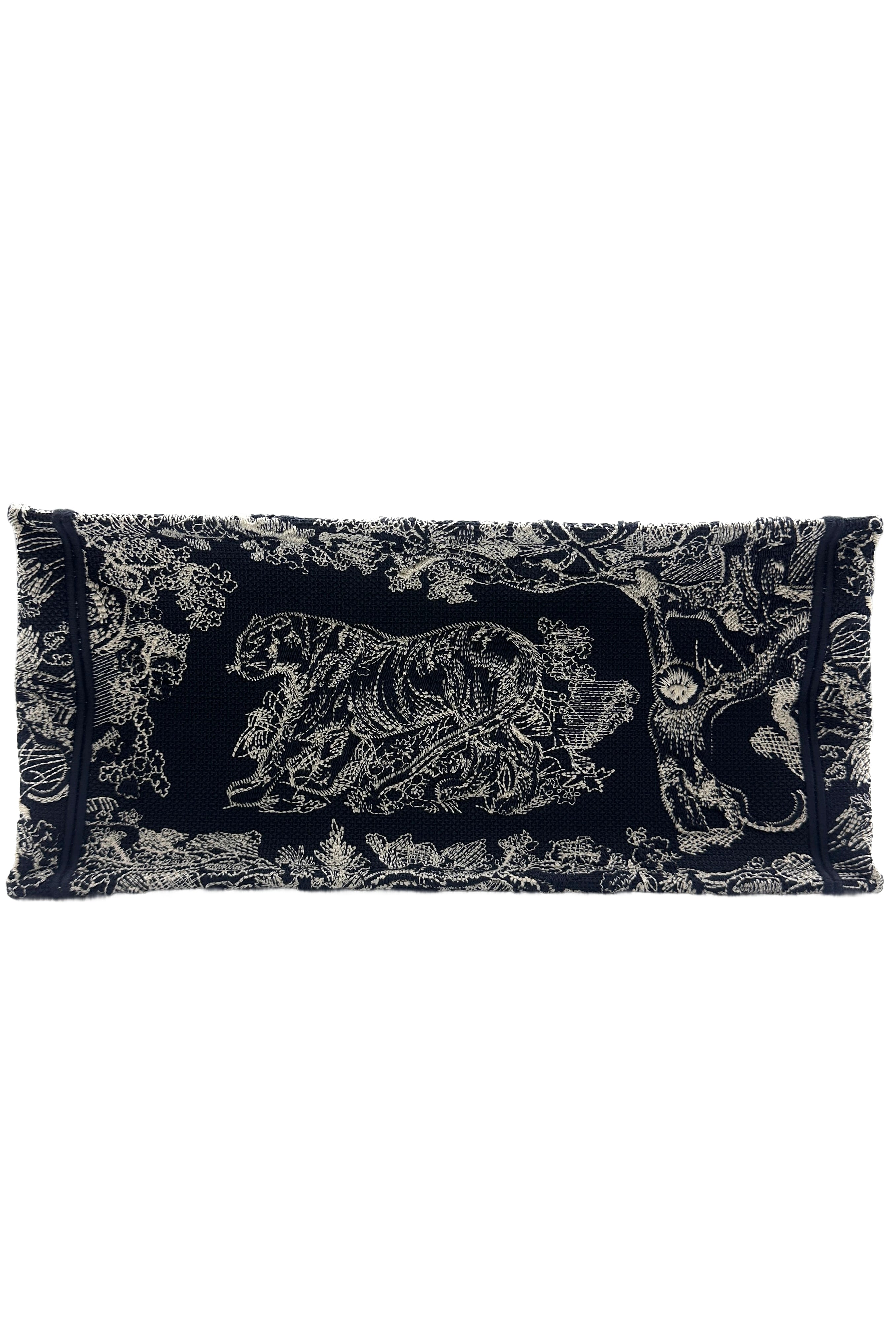 Christian Dior Toile De Jouy Canvas Embroidery Medium Tote Bag DRK